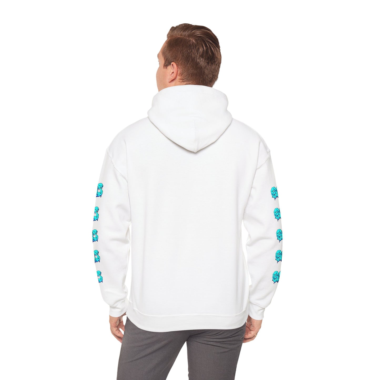 GOS Slime red/blue FULL SLEEVE Unisex Hooded Sweatshirt