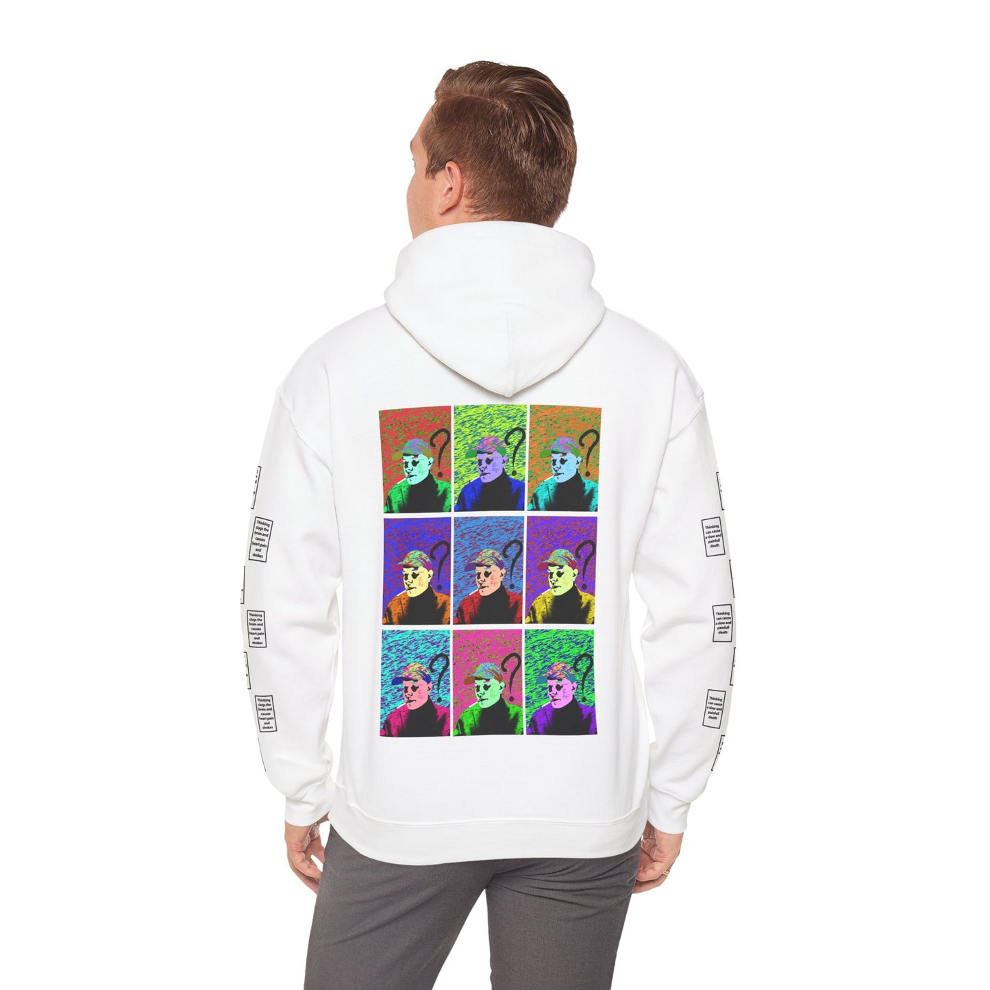 Jones 9 grid arm print, Unisex Heavy Blend Hooded Sweatshirt