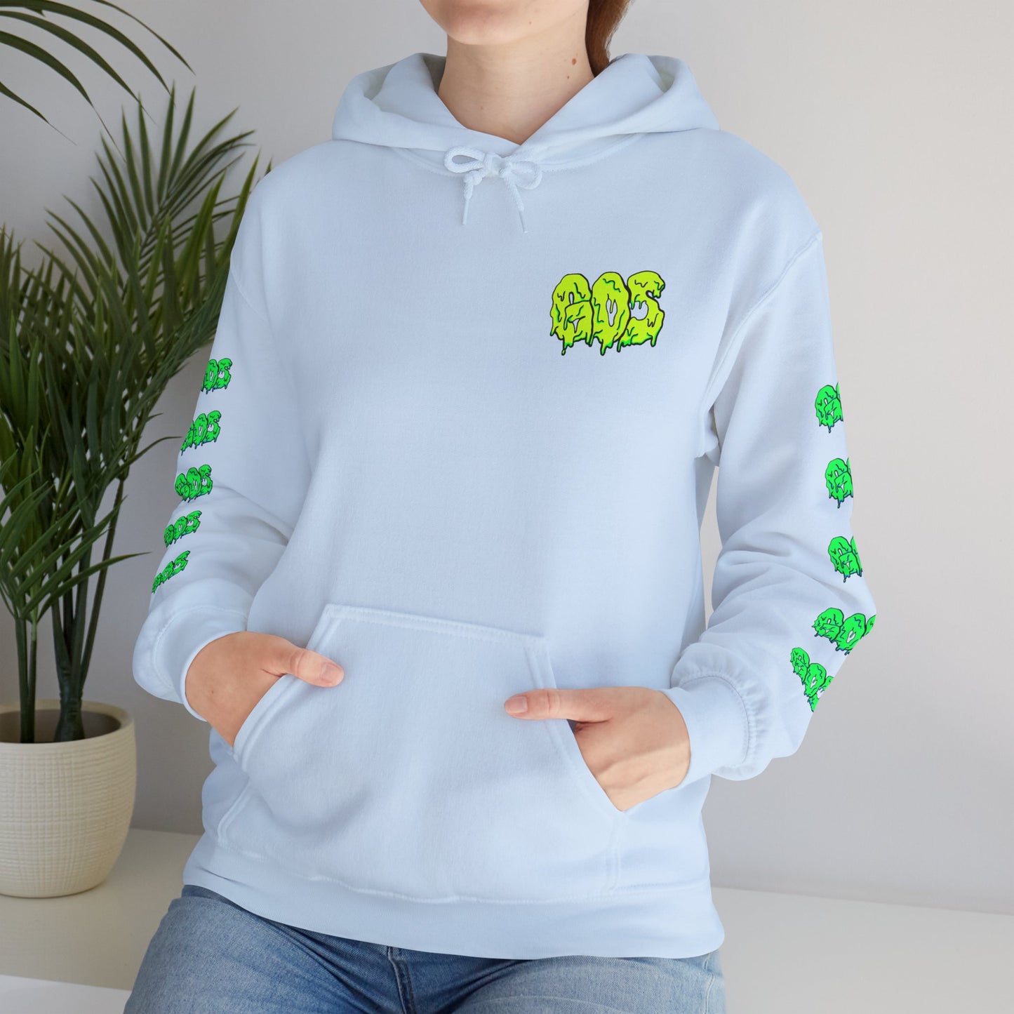 GOS SLIME yellow/green FULL SLEEVE Unisex Hooded Sweatshirt