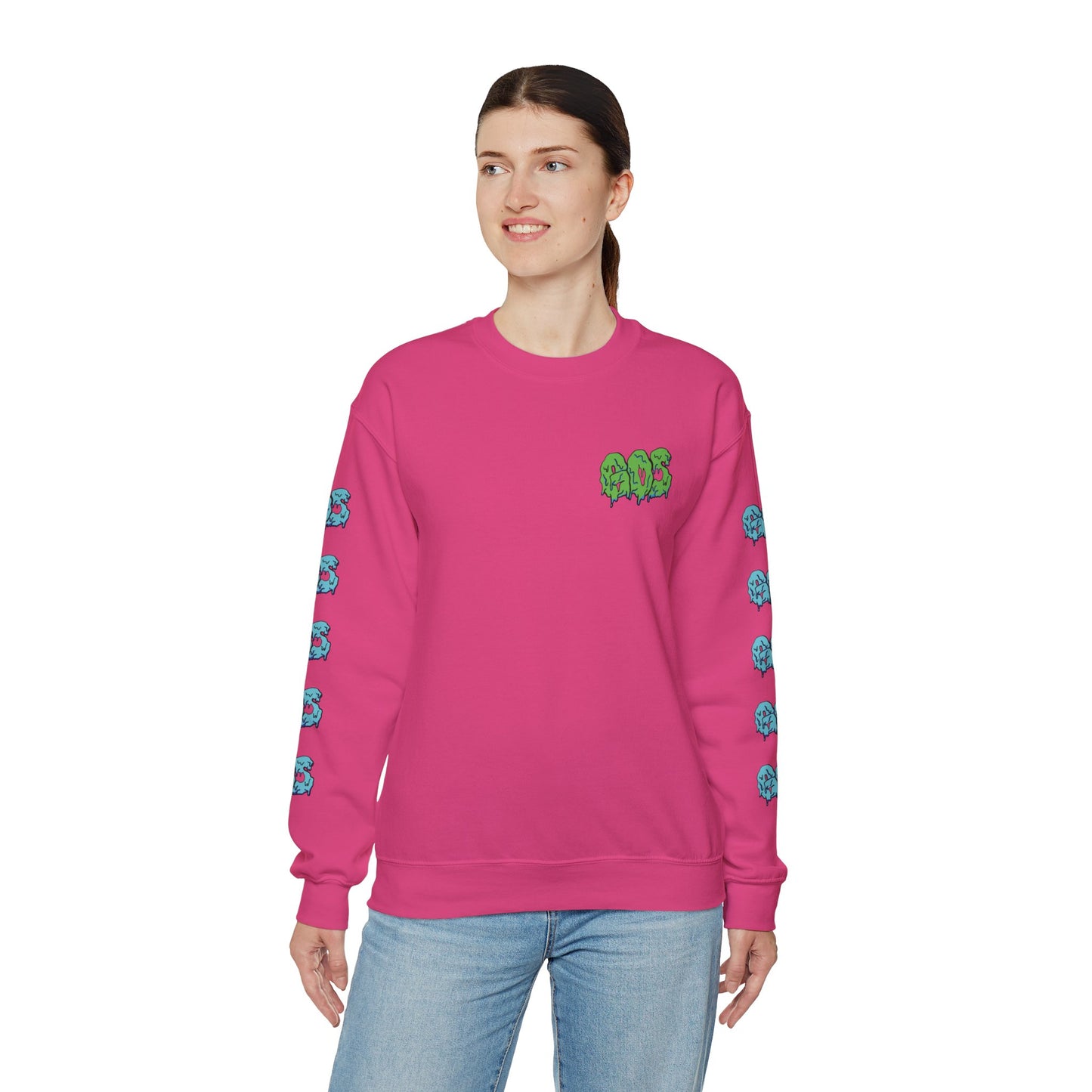 GOS SLIME green/blue FULL SLEEVE unisex sweatshirt