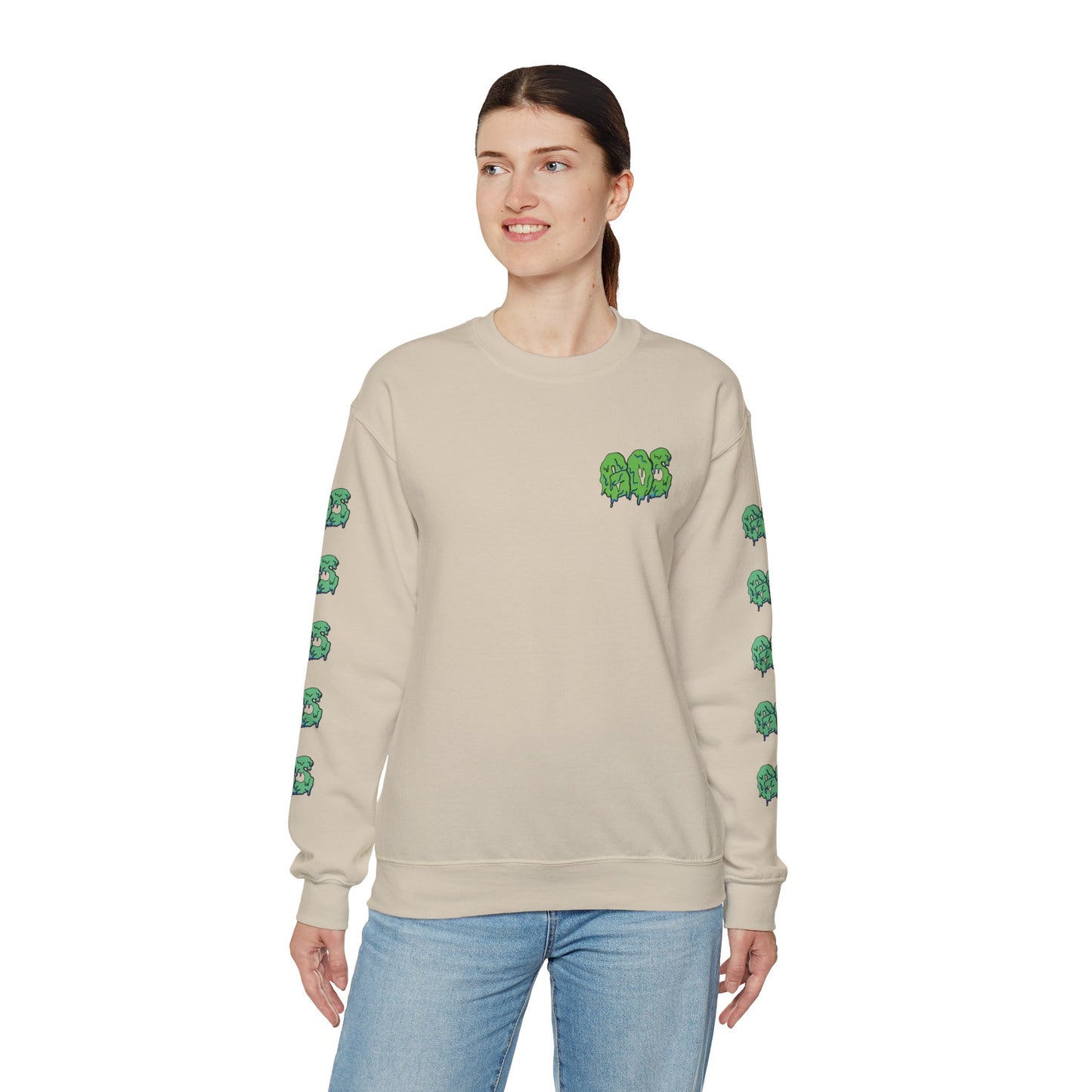 GOS SLIME green/aqua FULL SLEEVE unisex sweatshirt