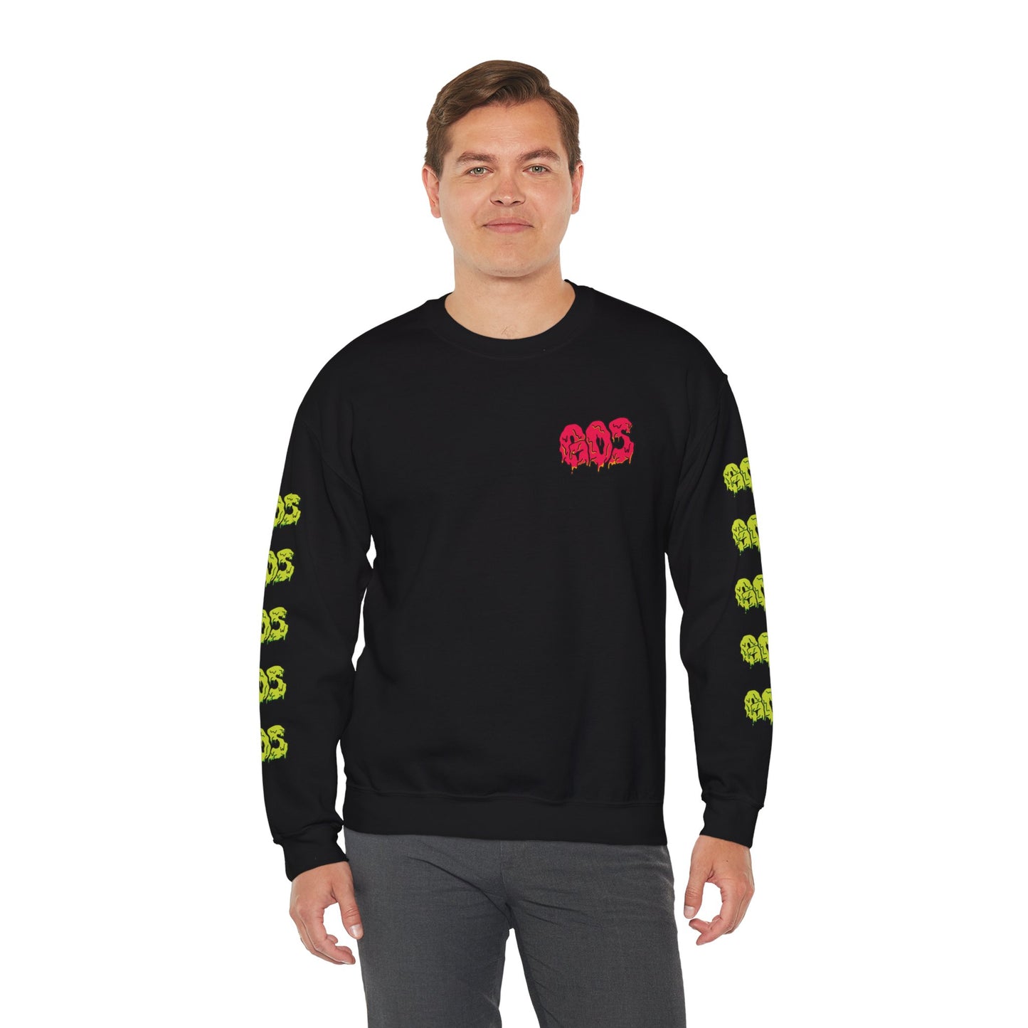 GOS SLIME red/acid green FULL SLEEVE unisex sweatshirt