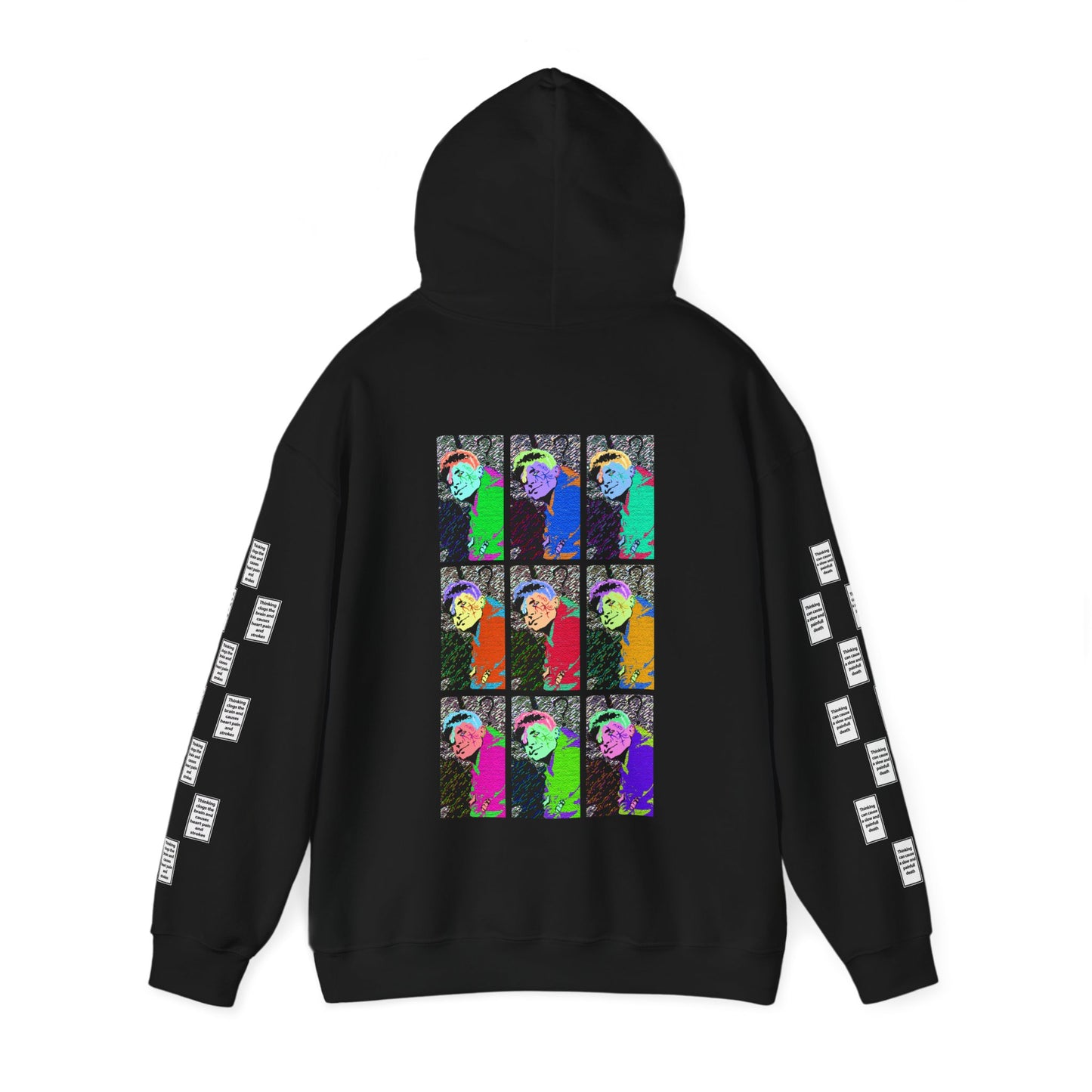 Fwillip 9 grid arm print, Unisex Heavy Blend Hooded Sweatshirt