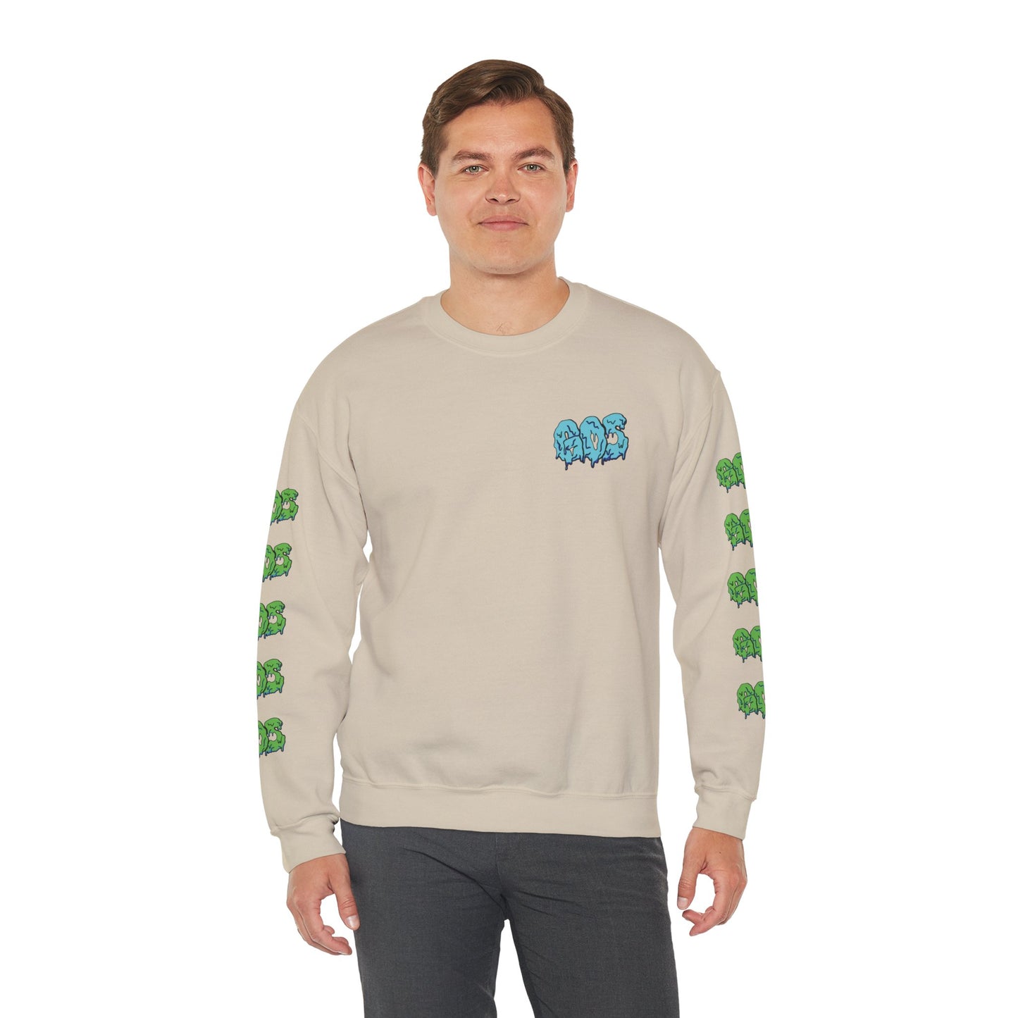 GOS SLIME blue/green FULL SLEEVE unisex sweatshirt