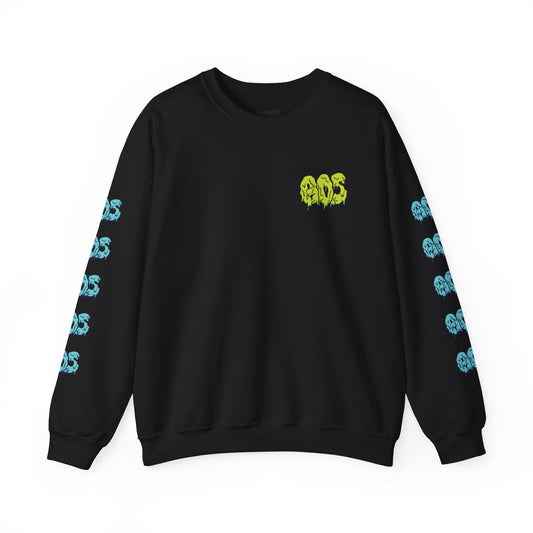 GOS SLIME acid green/blue FULL SLEEVE unisex sweatshirt