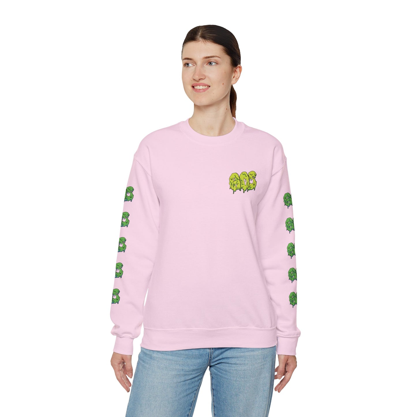 GOS SLIME acid green/green FULL SLEEVE unisex sweatshirt