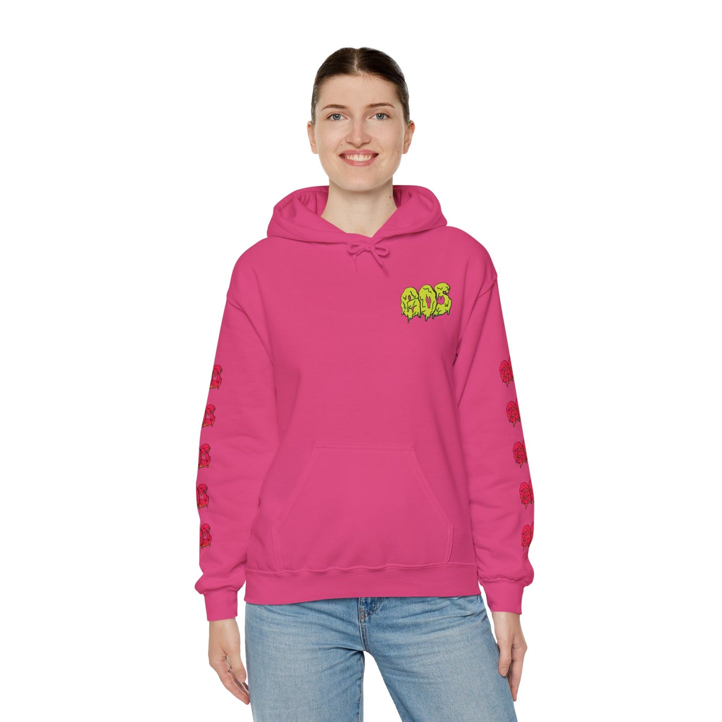 GOS SLIME yellow/red FULL SLEEVE Unisex Hooded Sweatshirt