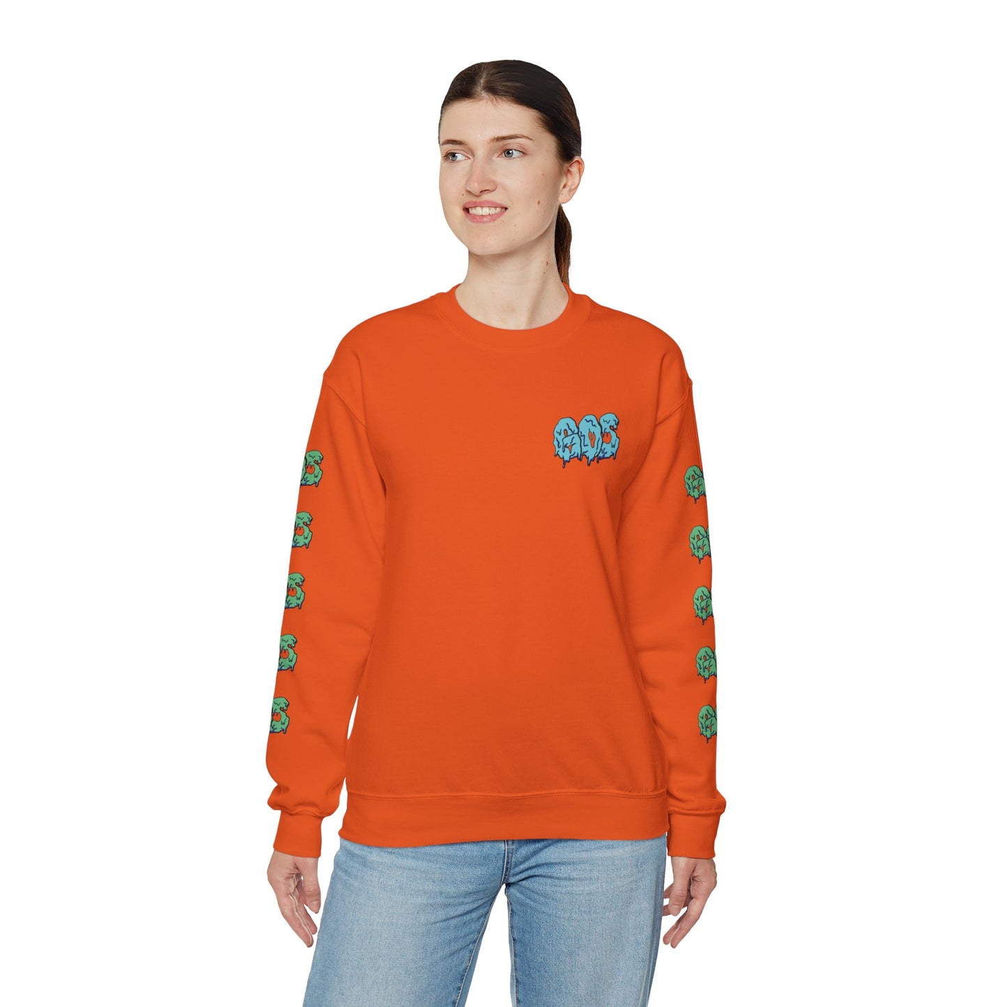 GOS SLIME blue/aqua FULL SLEEVE unisex sweatshirt