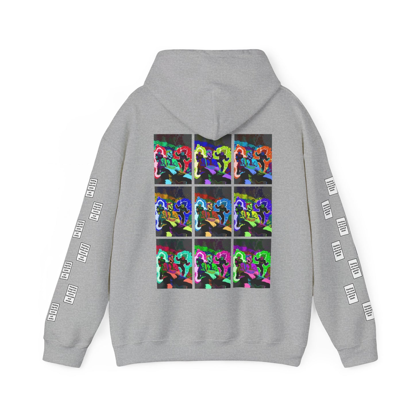 Wadih 9 grid arm print, Unisex Heavy Blend Hooded Sweatshirt