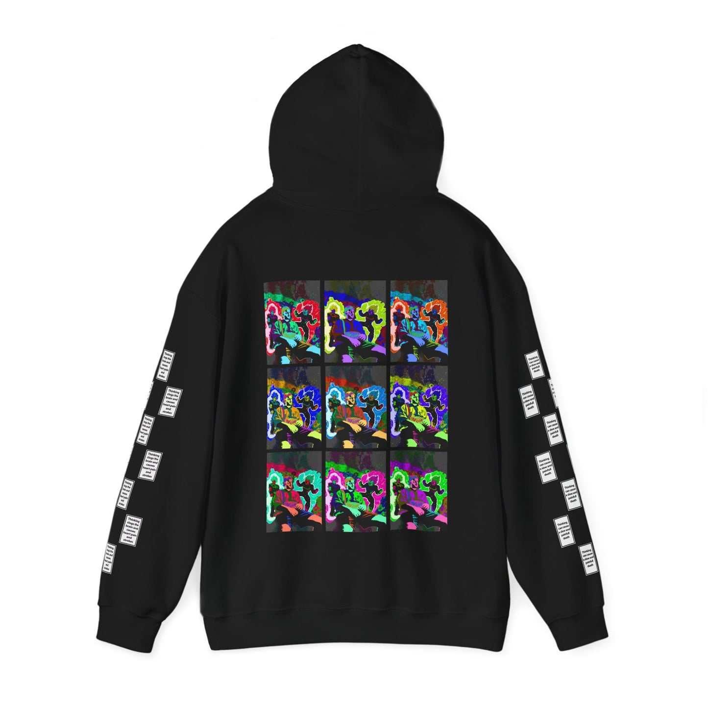 Wadih 9 grid arm print, Unisex Heavy Blend Hooded Sweatshirt