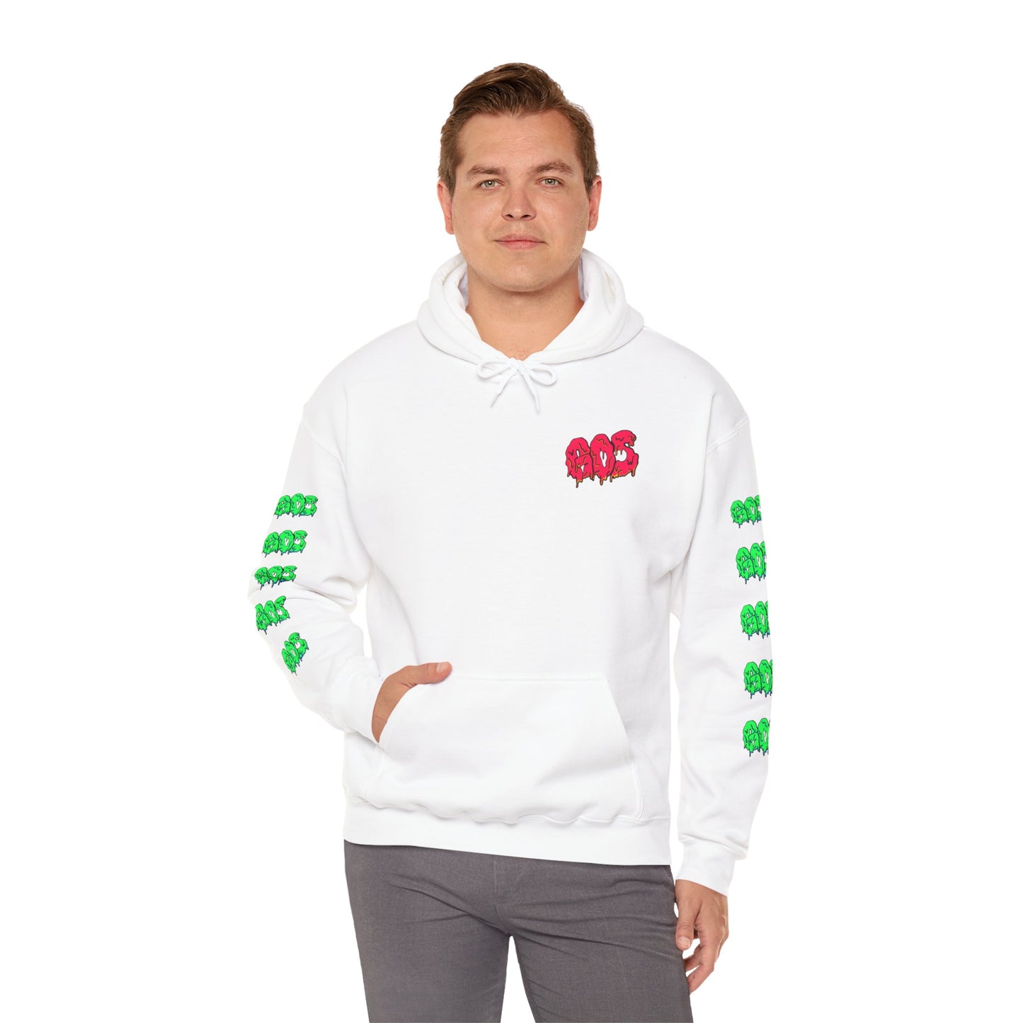 GOS SLIME red/green FULL SLEEVE Unisex Hooded Sweatshirt