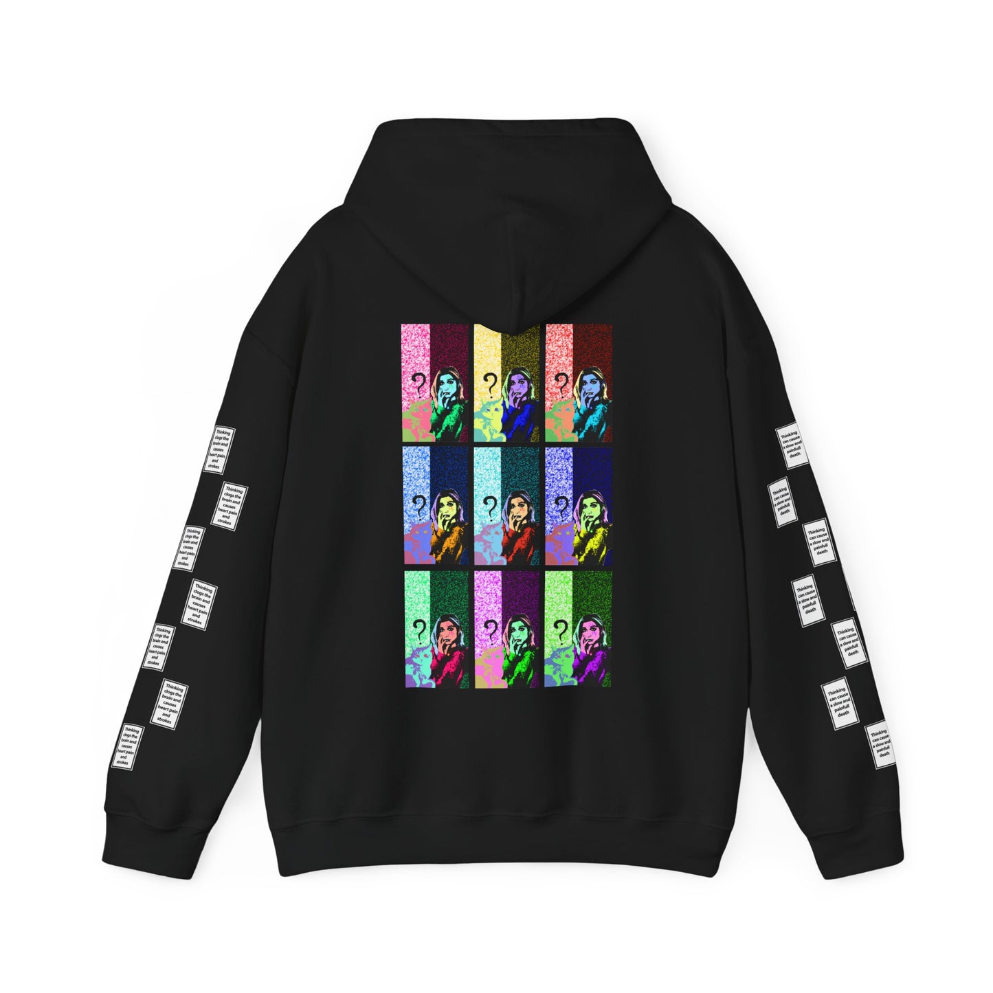 Irem 9 grid arm print, Unisex Heavy Blend Hooded Sweatshirt