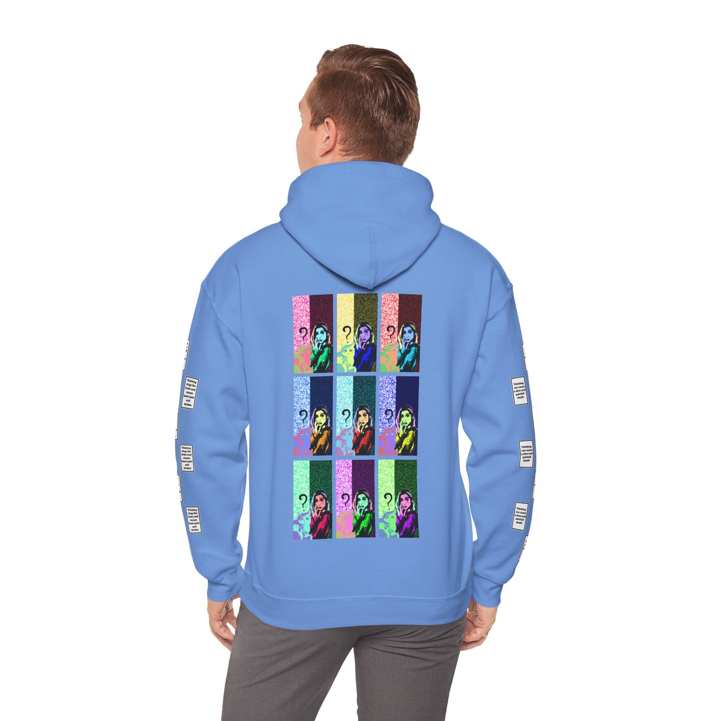 Irem 9 grid arm print, Unisex Heavy Blend Hooded Sweatshirt