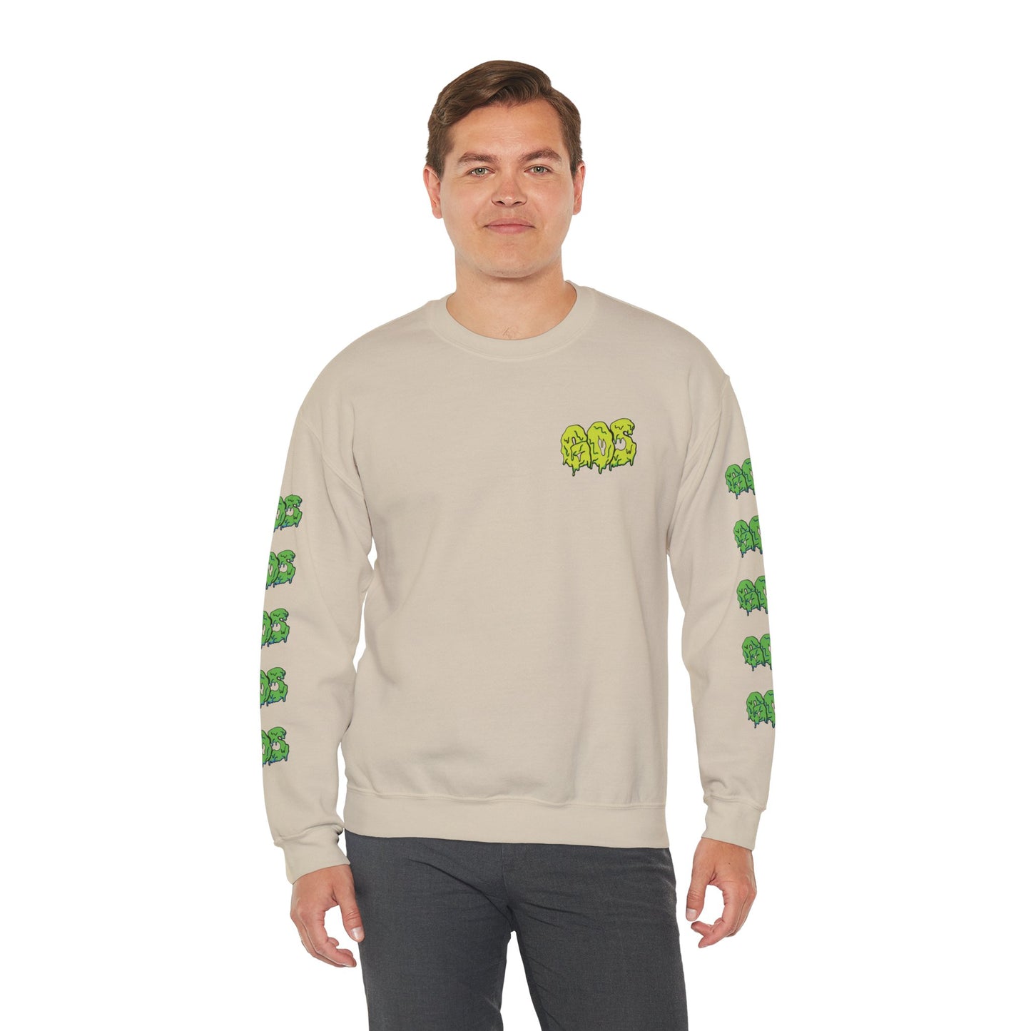 GOS SLIME acid green/green FULL SLEEVE unisex sweatshirt