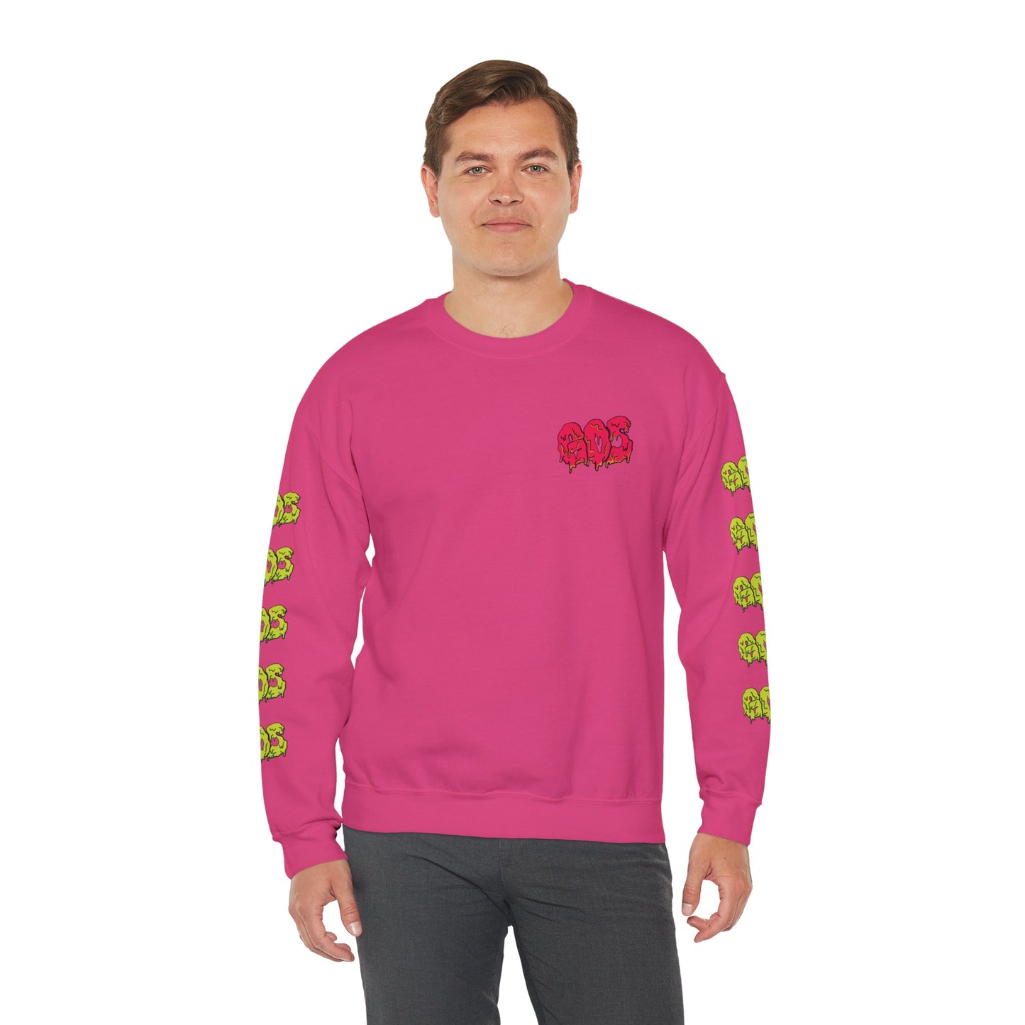 GOS SLIME red/acid green FULL SLEEVE unisex sweatshirt