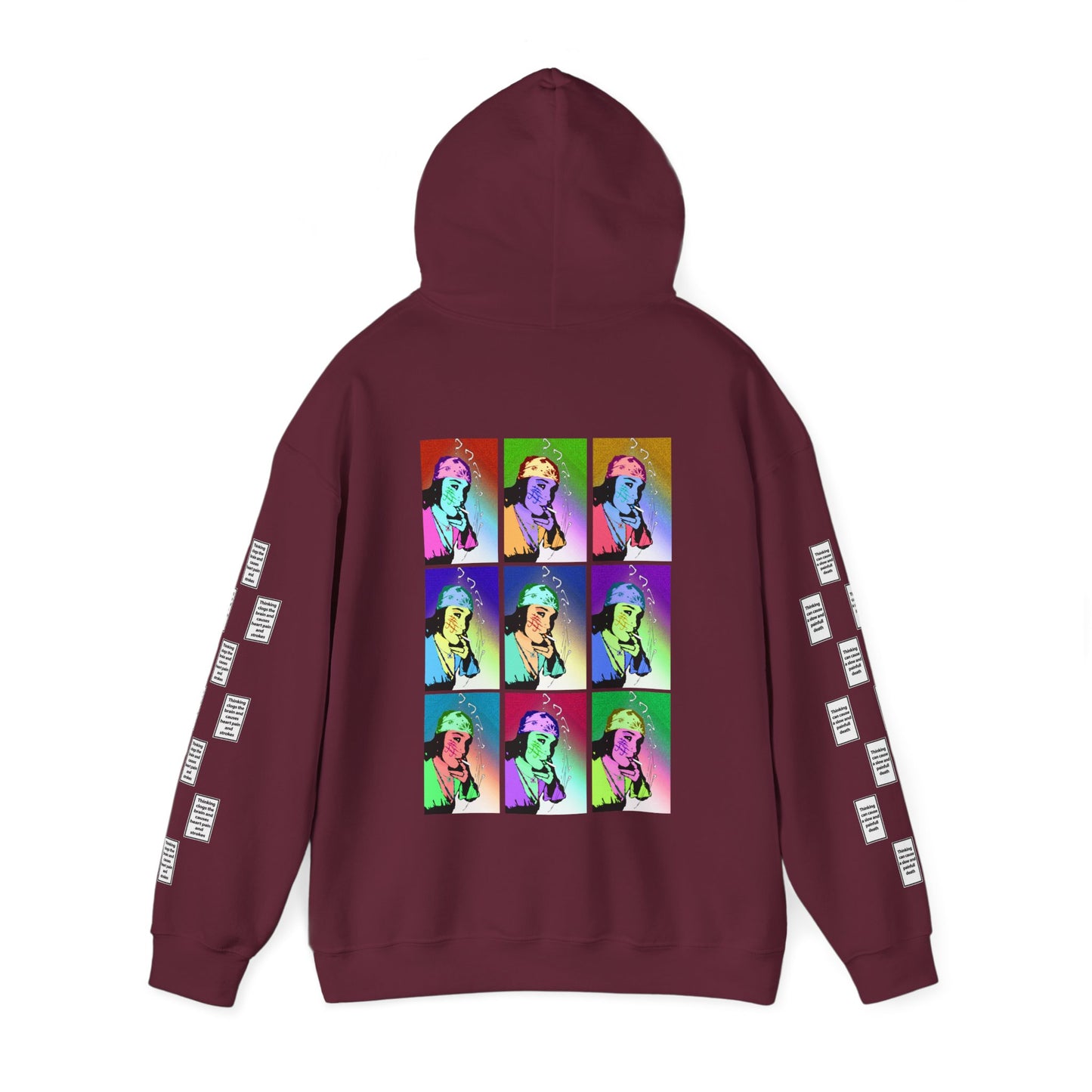 Patricia 9 grid arm print, Unisex Heavy Blend Hooded Sweatshirt