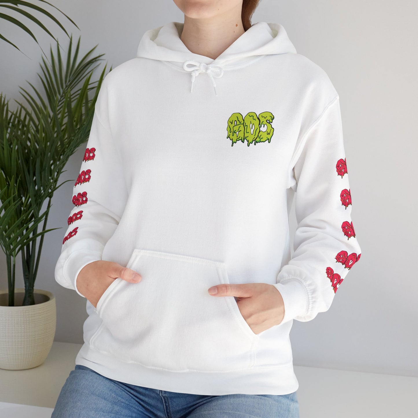 GOS SLIME yellow/red FULL SLEEVE Unisex Hooded Sweatshirt