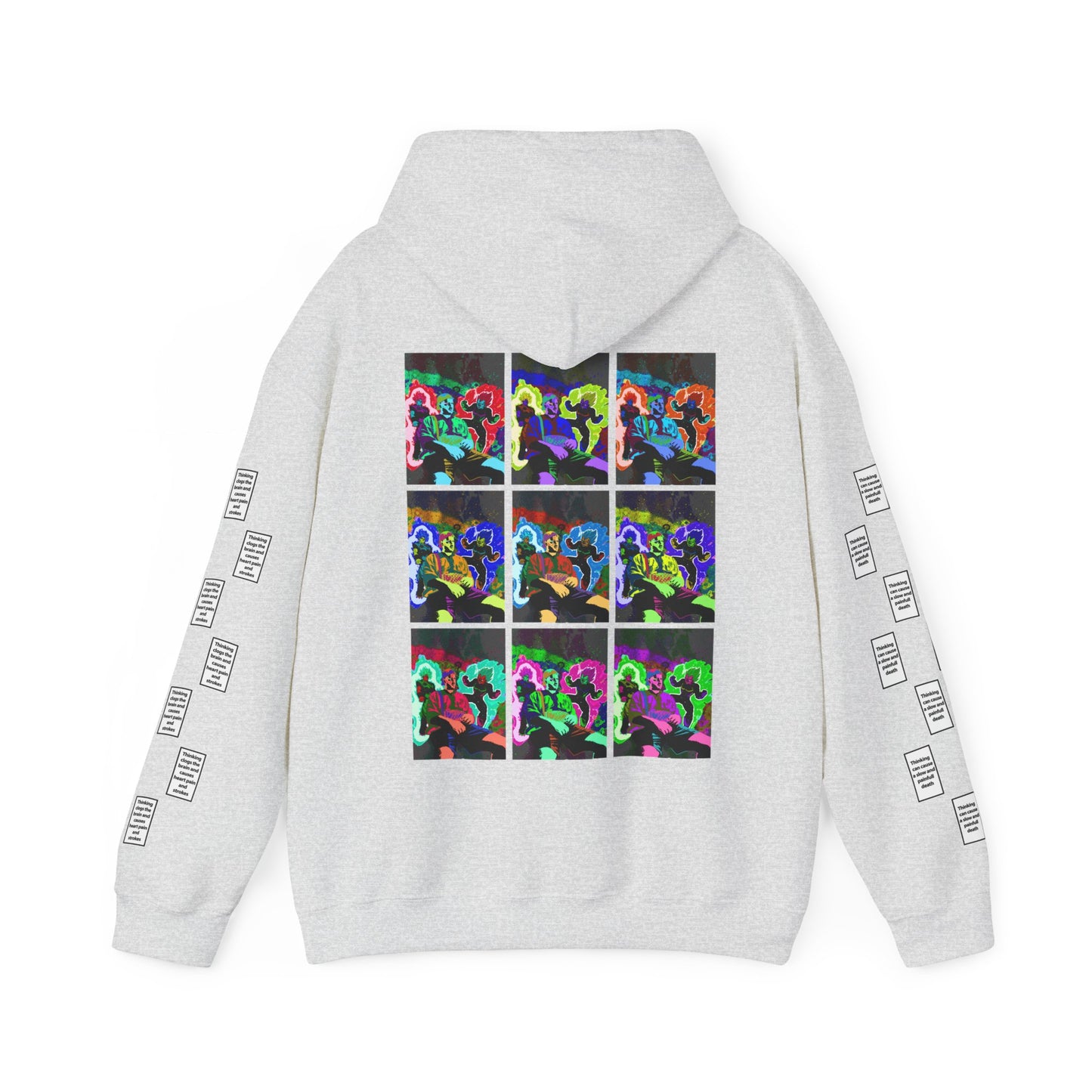 Wadih 9 grid arm print, Unisex Heavy Blend Hooded Sweatshirt