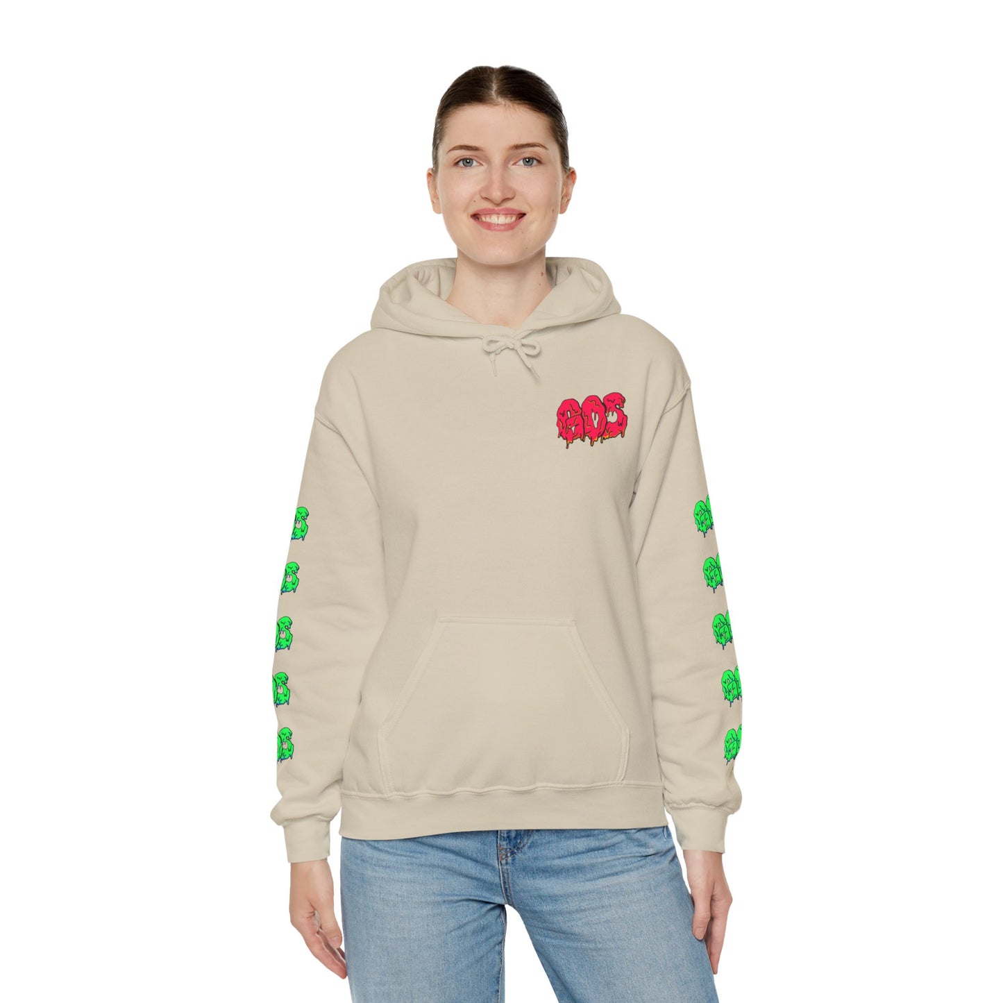 GOS SLIME red/green FULL SLEEVE Unisex Hooded Sweatshirt