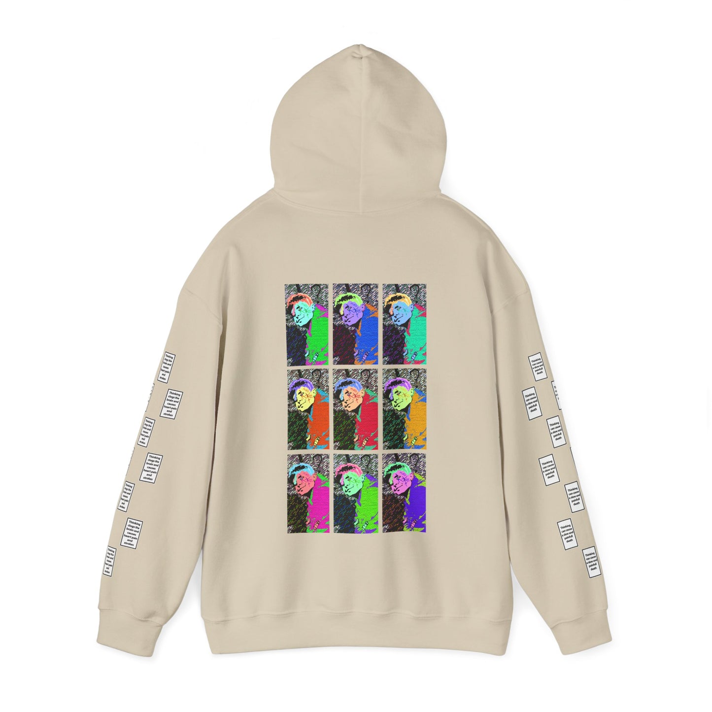 Fwillip 9 grid arm print, Unisex Heavy Blend Hooded Sweatshirt