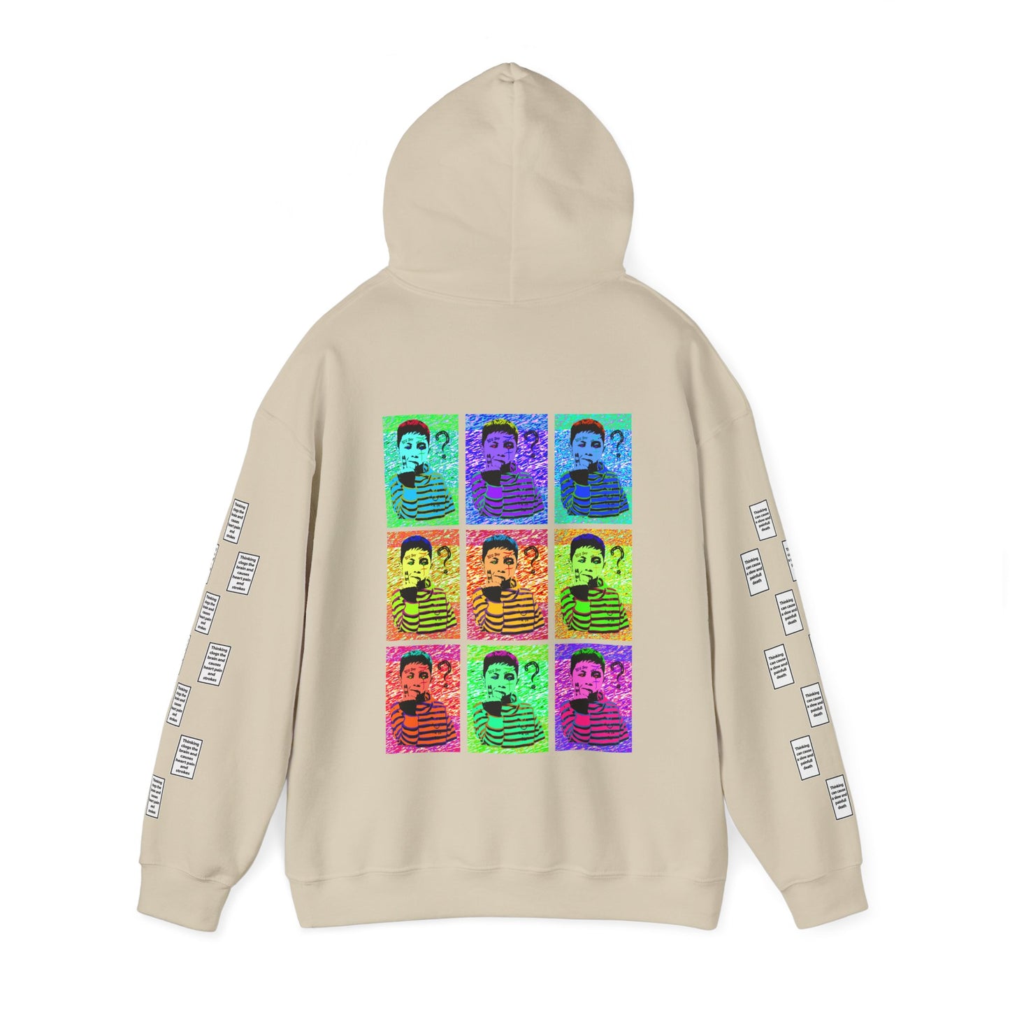 Amil 9 grid arm print, Unisex Heavy Blend Hooded Sweatshirt