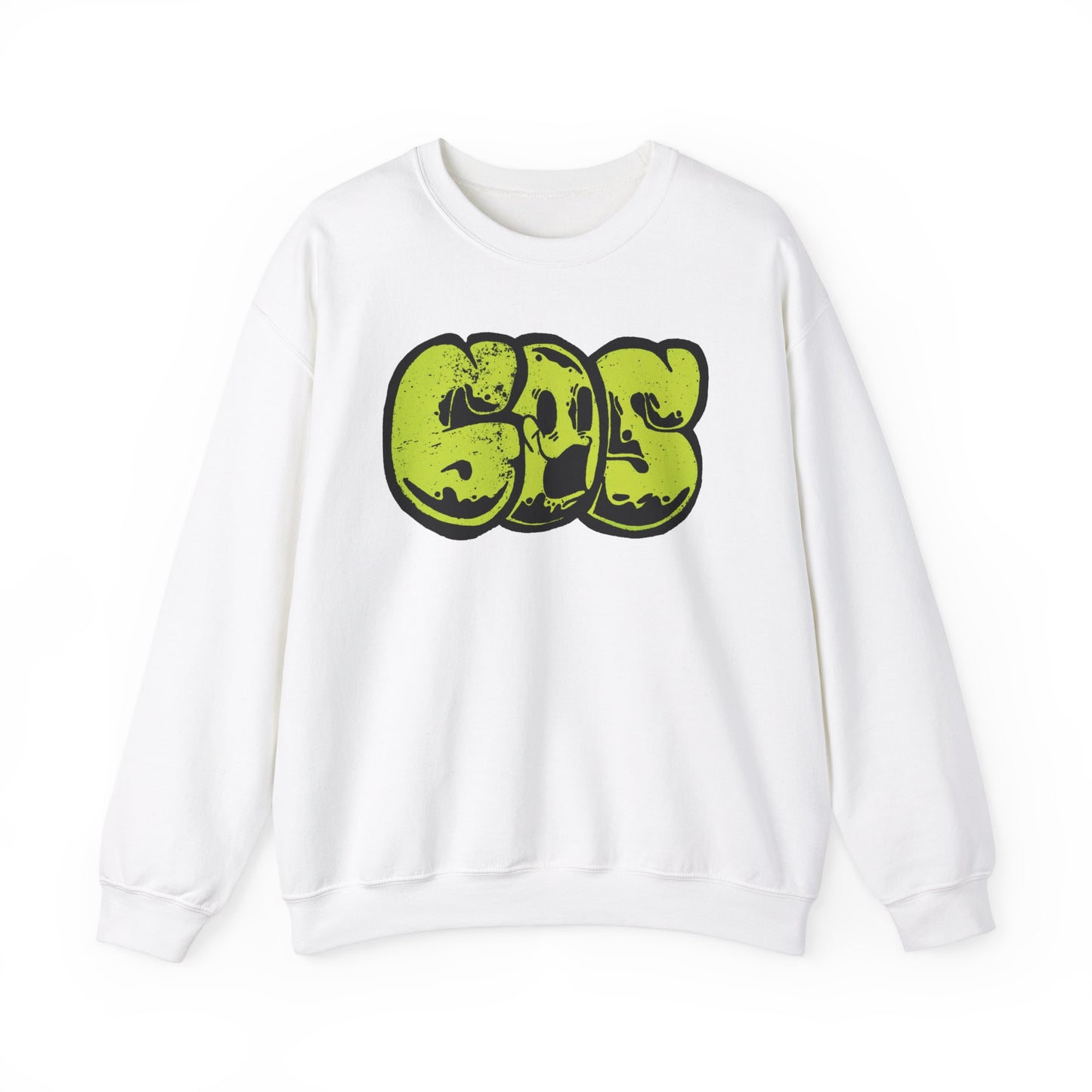 GOS SMILE acid green unisex sweatshirt