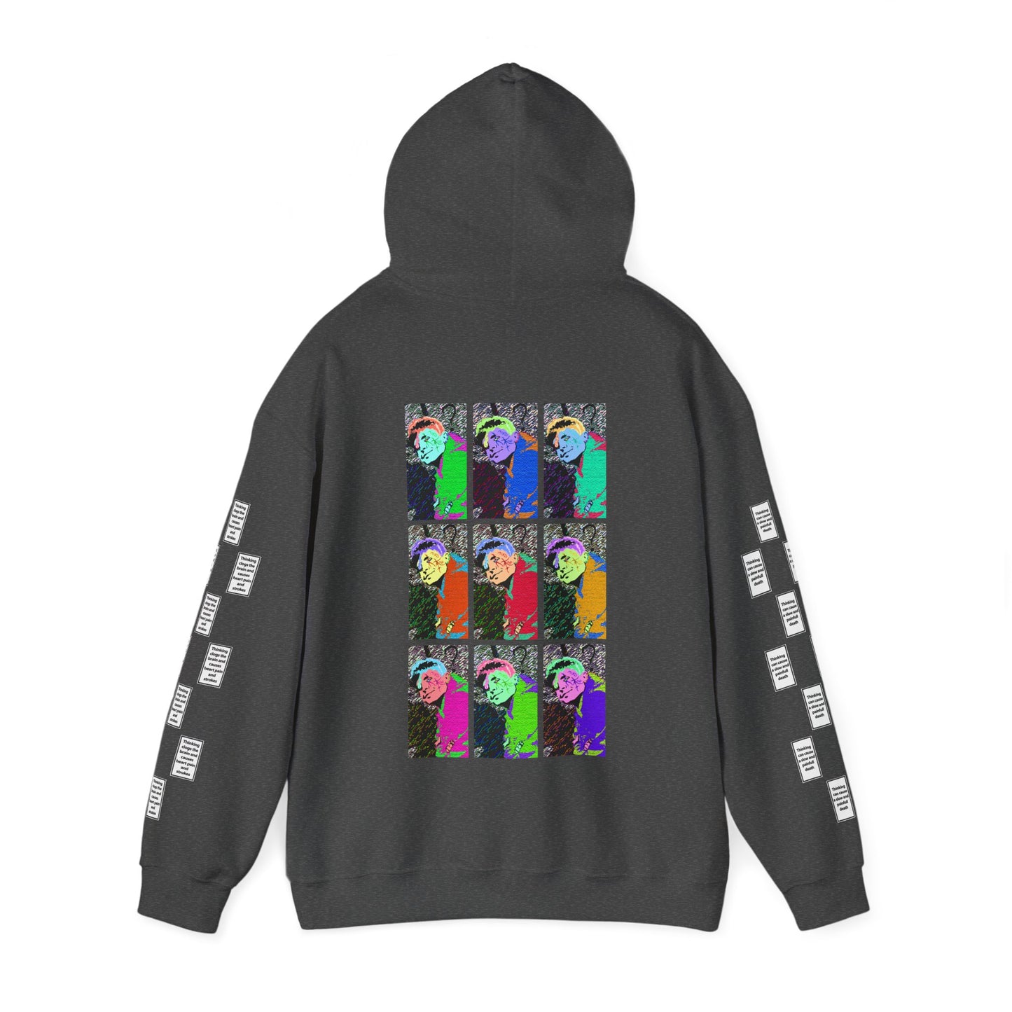 Fwillip 9 grid arm print, Unisex Heavy Blend Hooded Sweatshirt