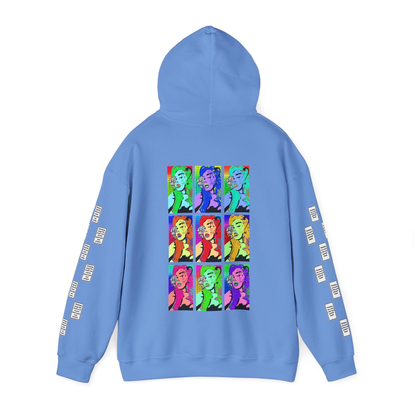 Emilia 9 grid arm print, Unisex Heavy Blend Hooded Sweatshirt