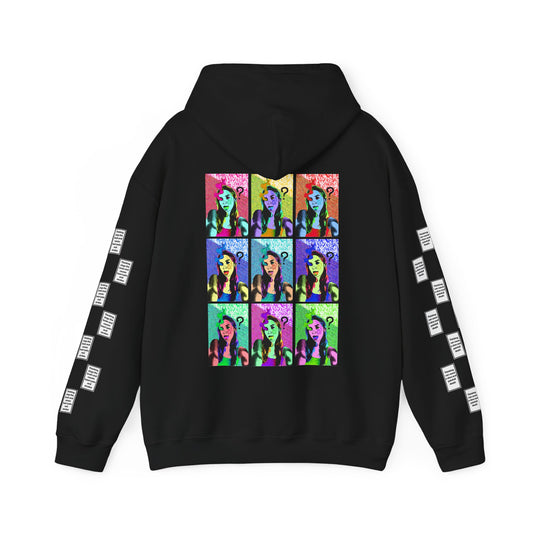 Morgane 9 grid arm print, Unisex Heavy Blend Hooded Sweatshirt