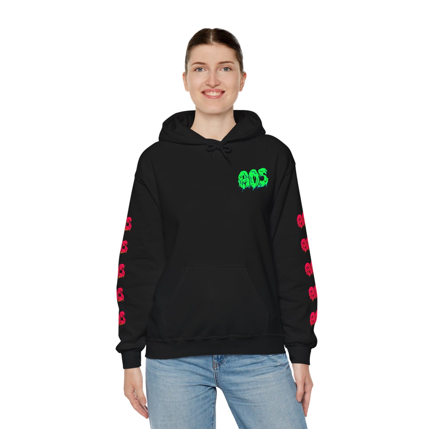 GOS SLIME green/red FULL SLEEVE Unisex Hooded Sweatshirt