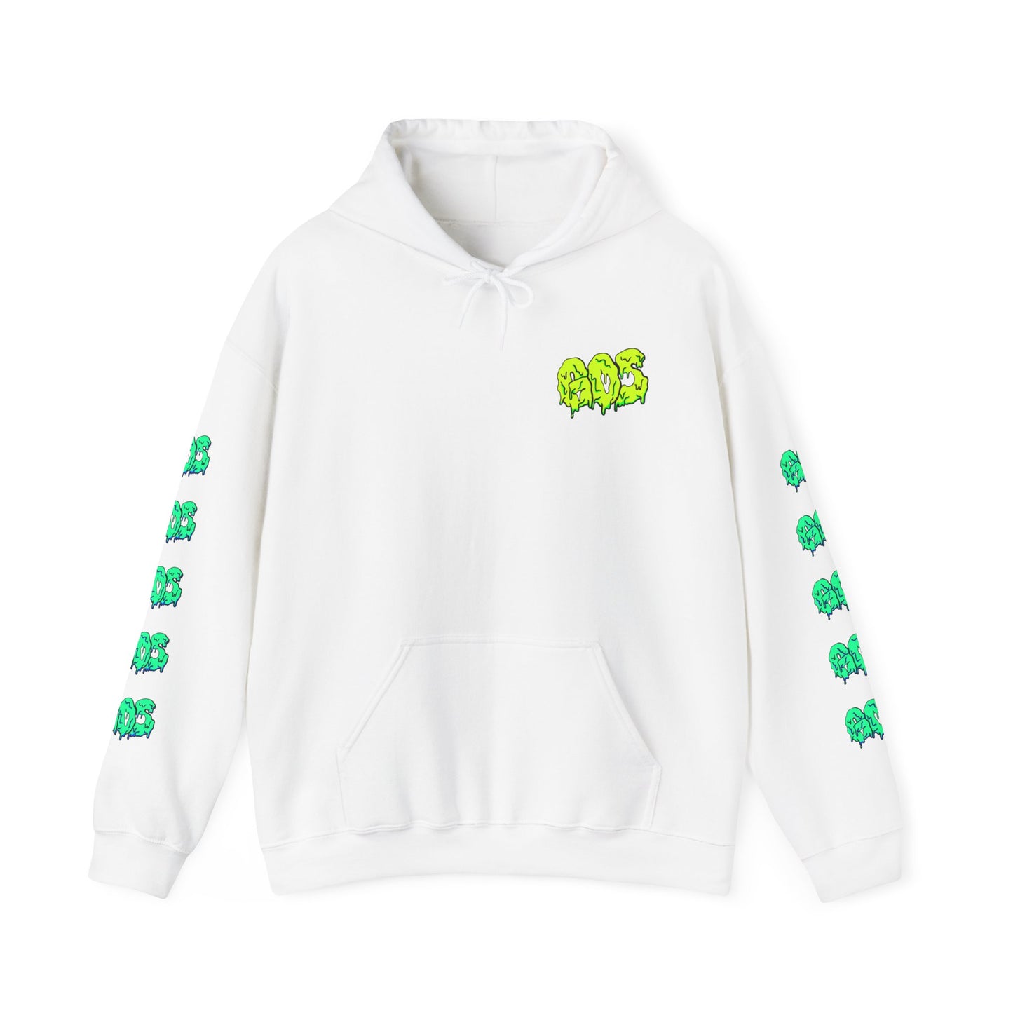 GOS SLIME yellow/aqua FULL SLEEVE Unisex  Hooded Sweatshirt