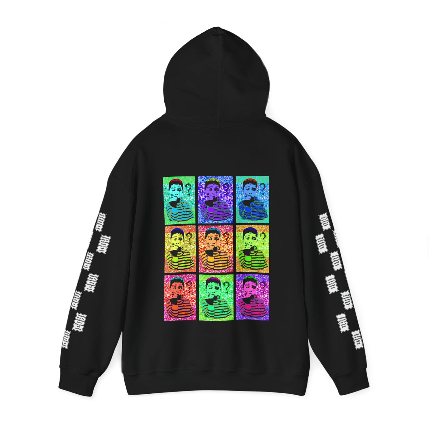 Amil 9 grid arm print, Unisex Heavy Blend Hooded Sweatshirt