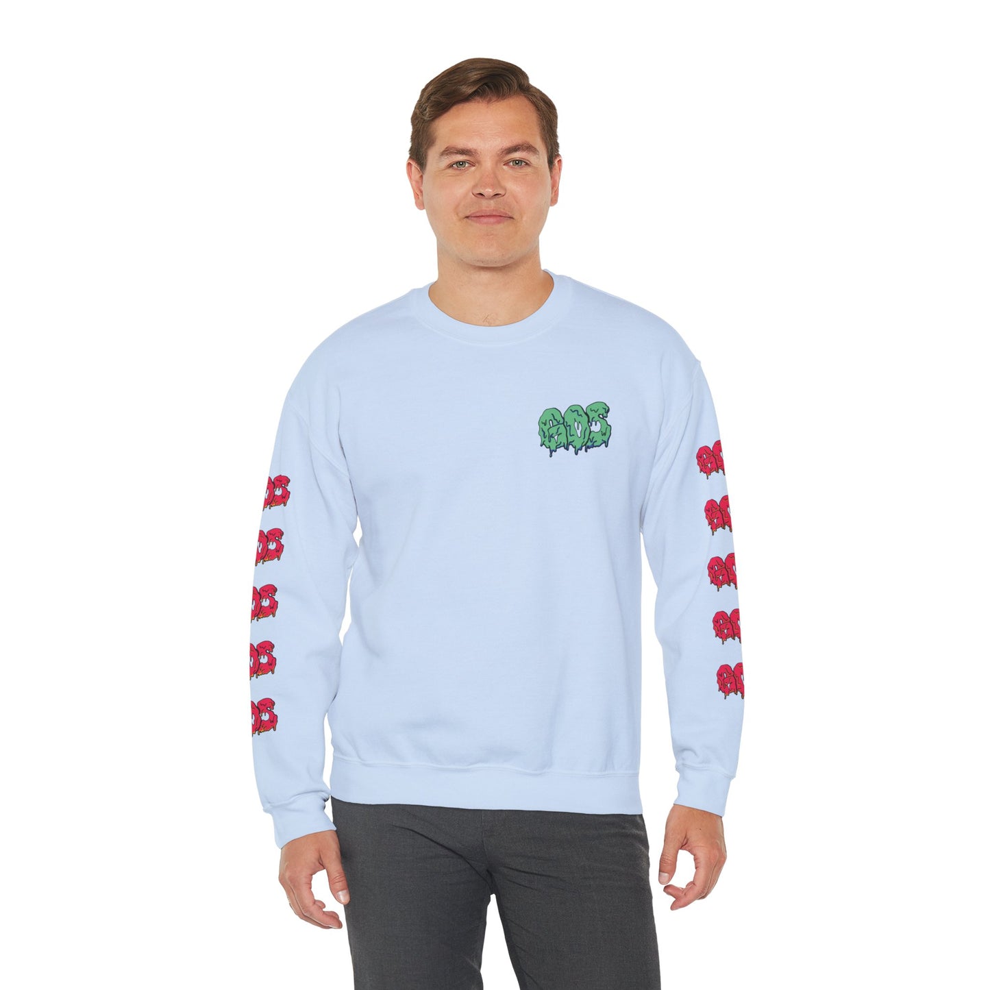 GOS SLIME aqua/red FULL SLEEVE unisex sweatshirt