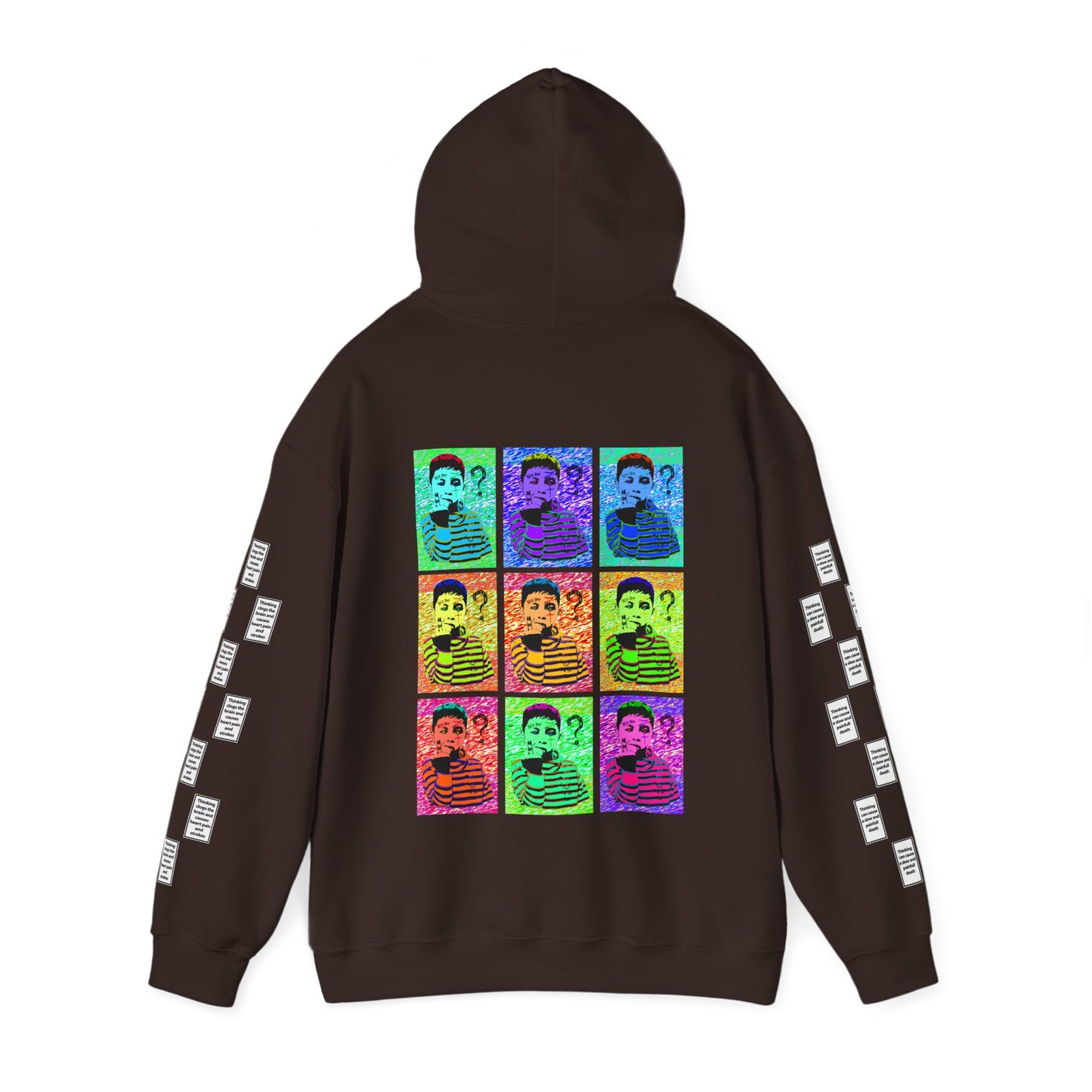 Amil 9 grid arm print, Unisex Heavy Blend Hooded Sweatshirt