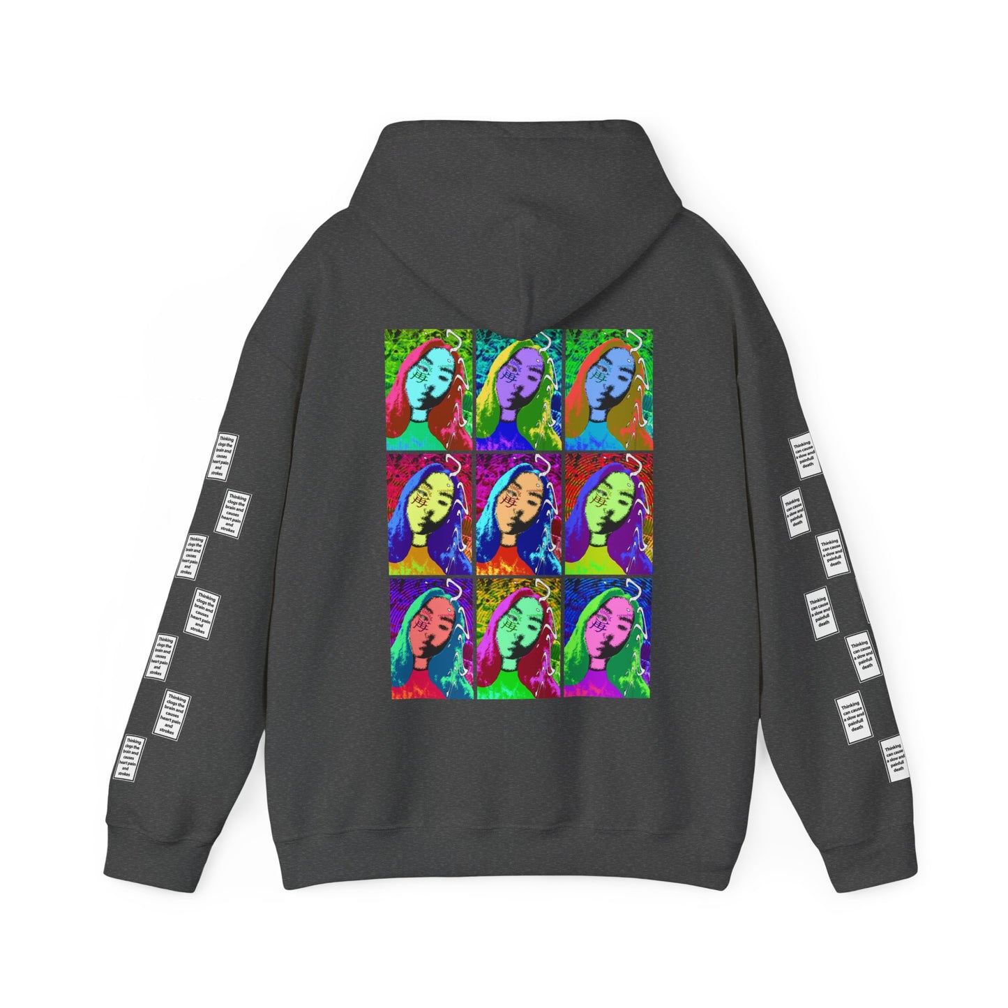 Laurien 9 grid arm print, Unisex Heavy Blend Hooded Sweatshirt