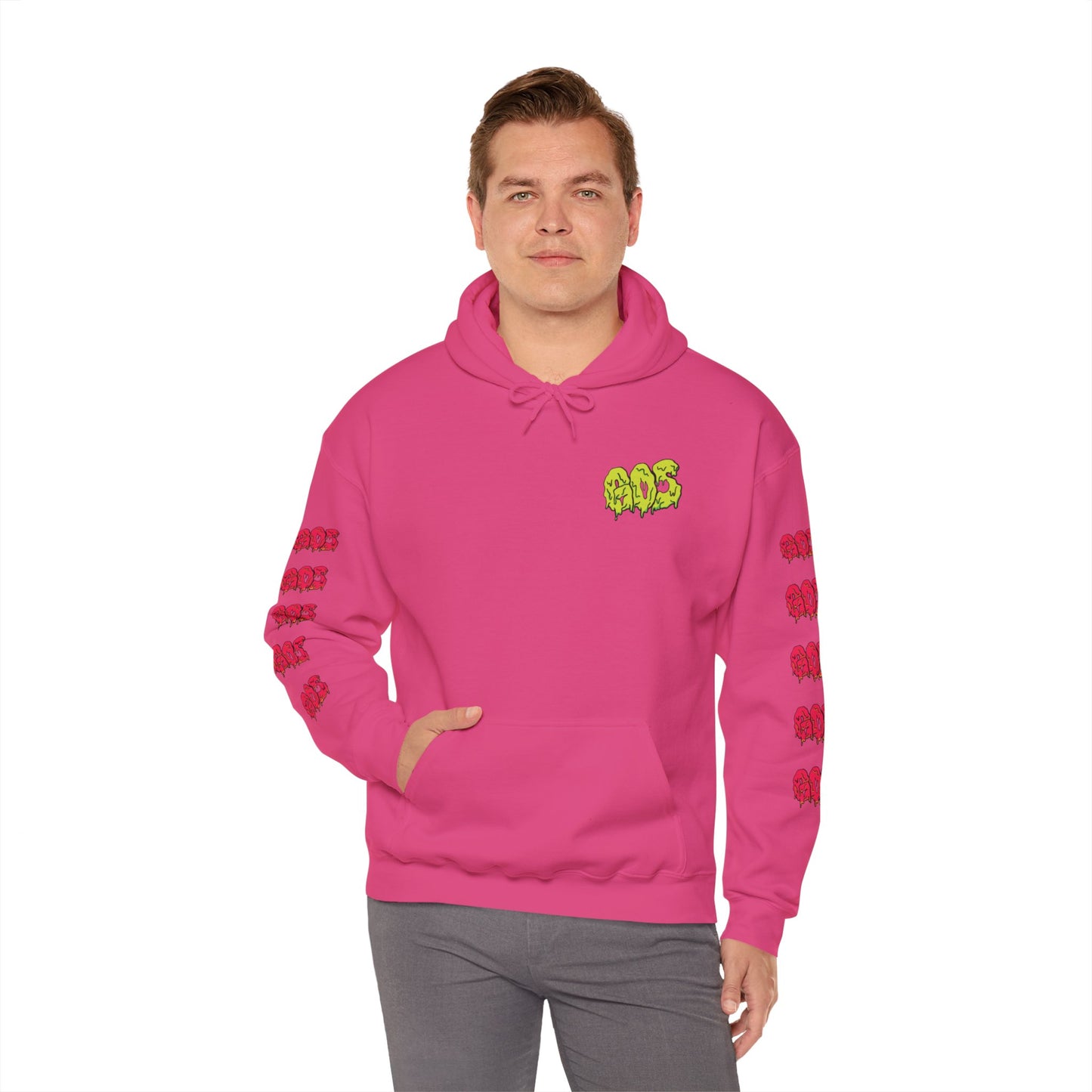 GOS SLIME yellow/red FULL SLEEVE Unisex Hooded Sweatshirt