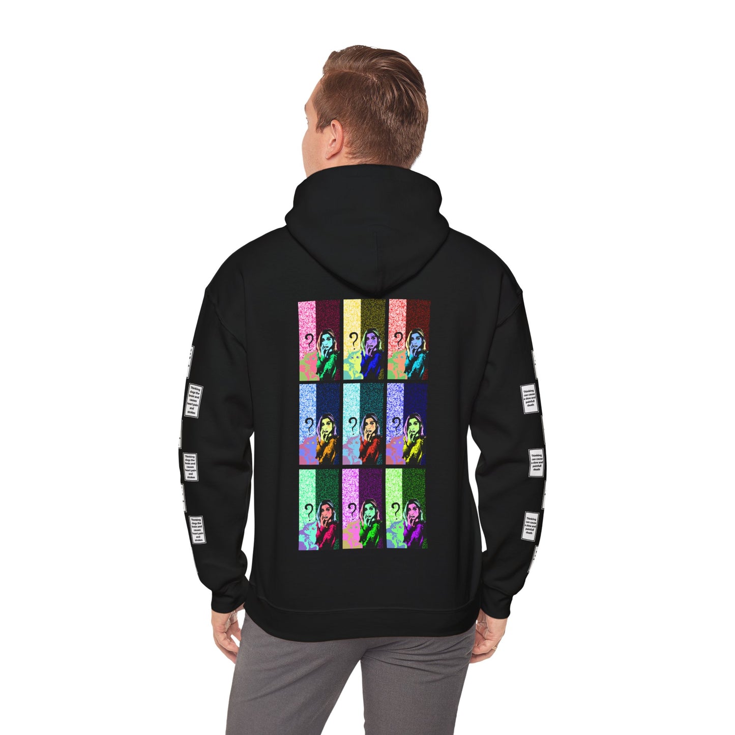 Irem 9 grid arm print, Unisex Heavy Blend Hooded Sweatshirt