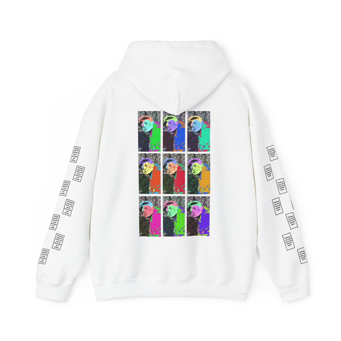 Fwillip 9 grid arm print, Unisex Heavy Blend Hooded Sweatshirt