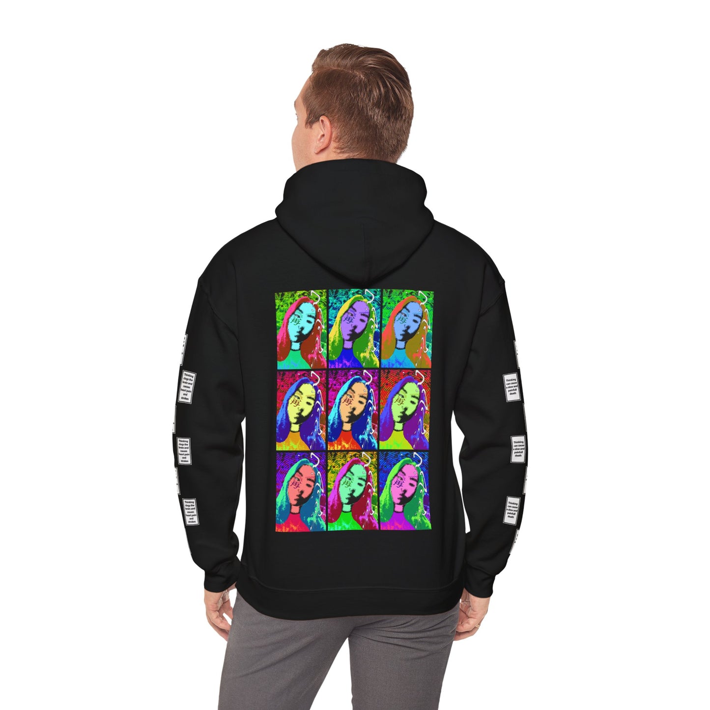 Laurien 9 grid arm print, Unisex Heavy Blend Hooded Sweatshirt