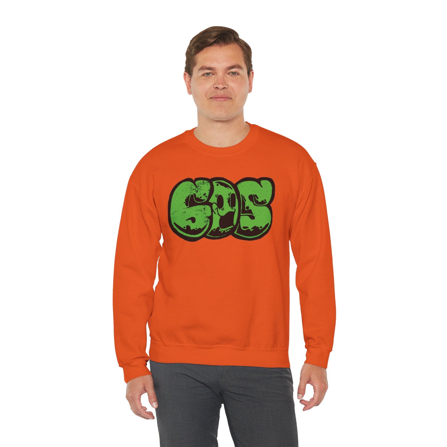 GOS SMILE green unisex sweatshirt