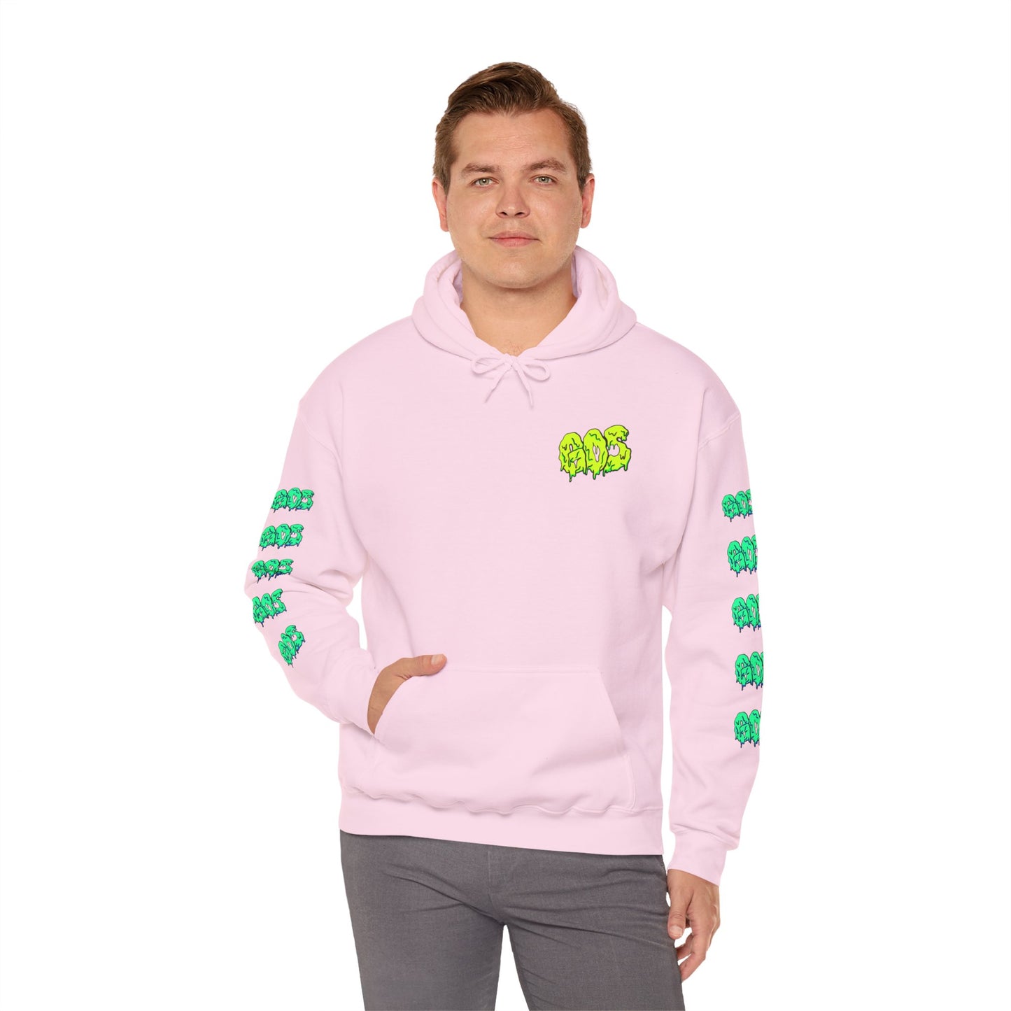 GOS SLIME yellow/aqua FULL SLEEVE Unisex  Hooded Sweatshirt