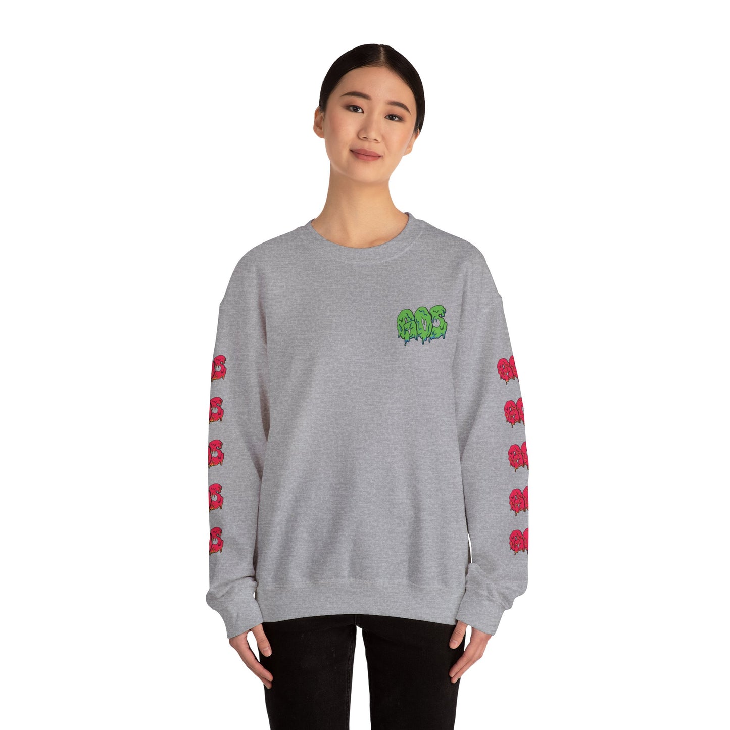 GOS SLIME green/red FULL SLEEVE unisex sweatshirt