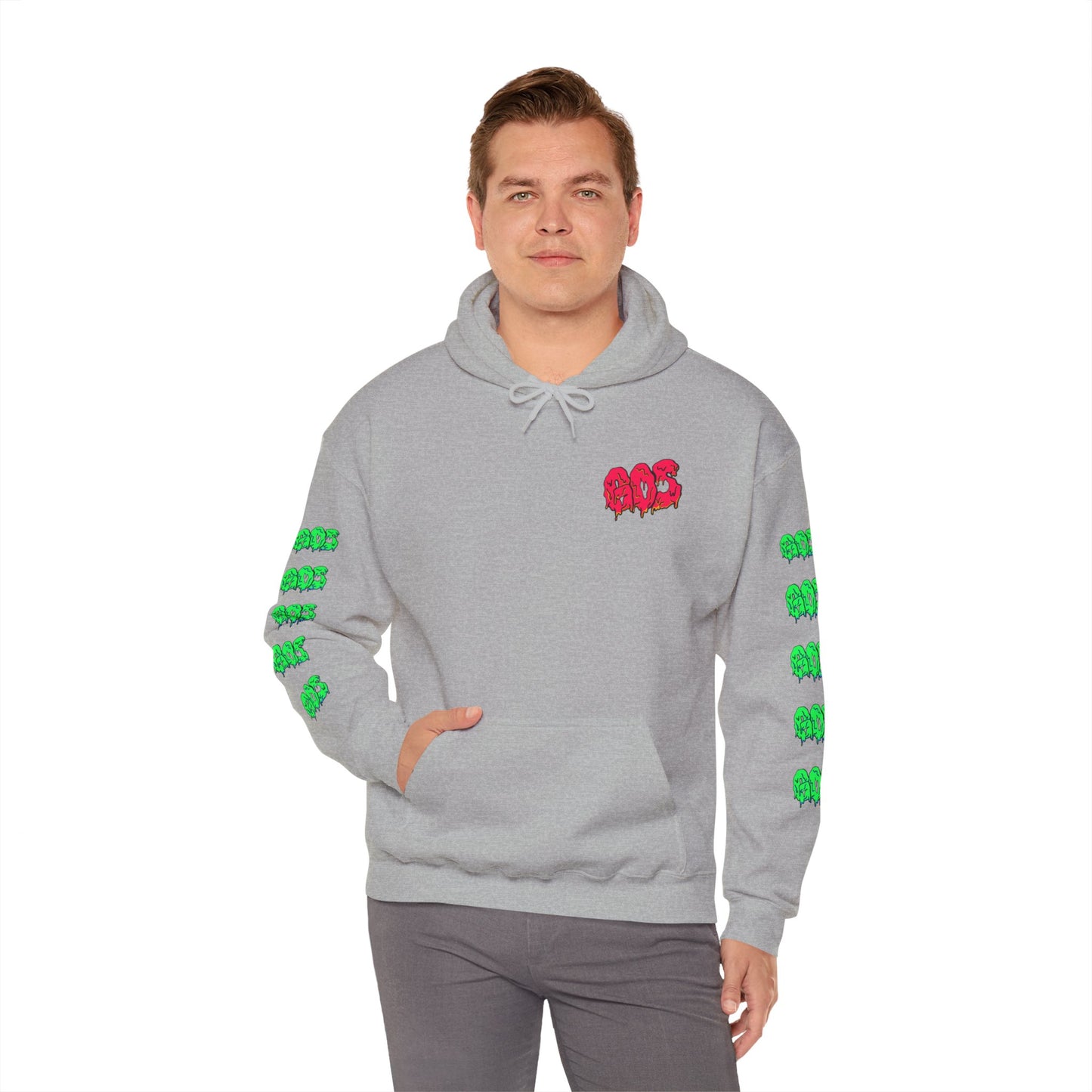 GOS SLIME red/green FULL SLEEVE Unisex Hooded Sweatshirt