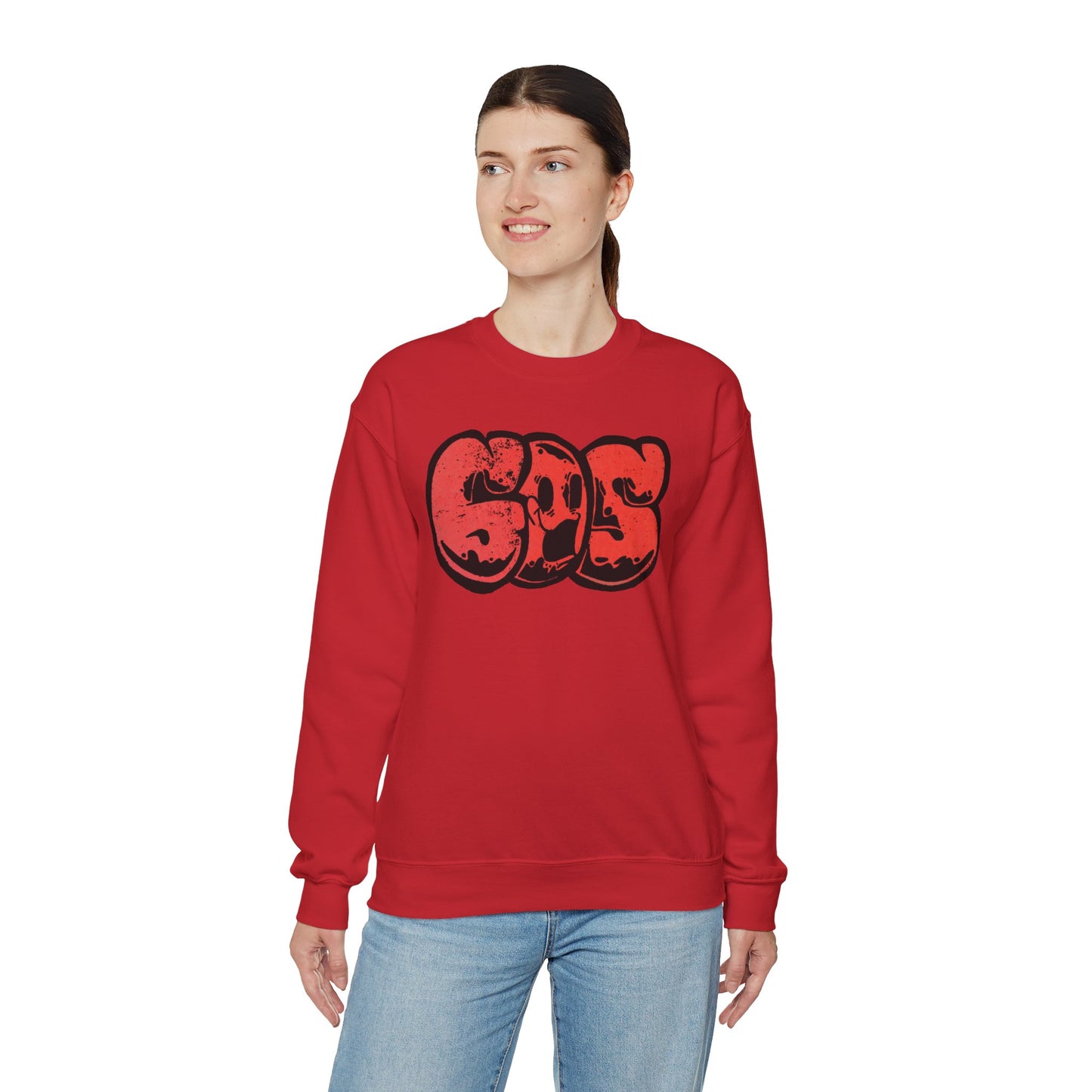 GOS SMILE unisex sweatshirt bordeaux red Unisex