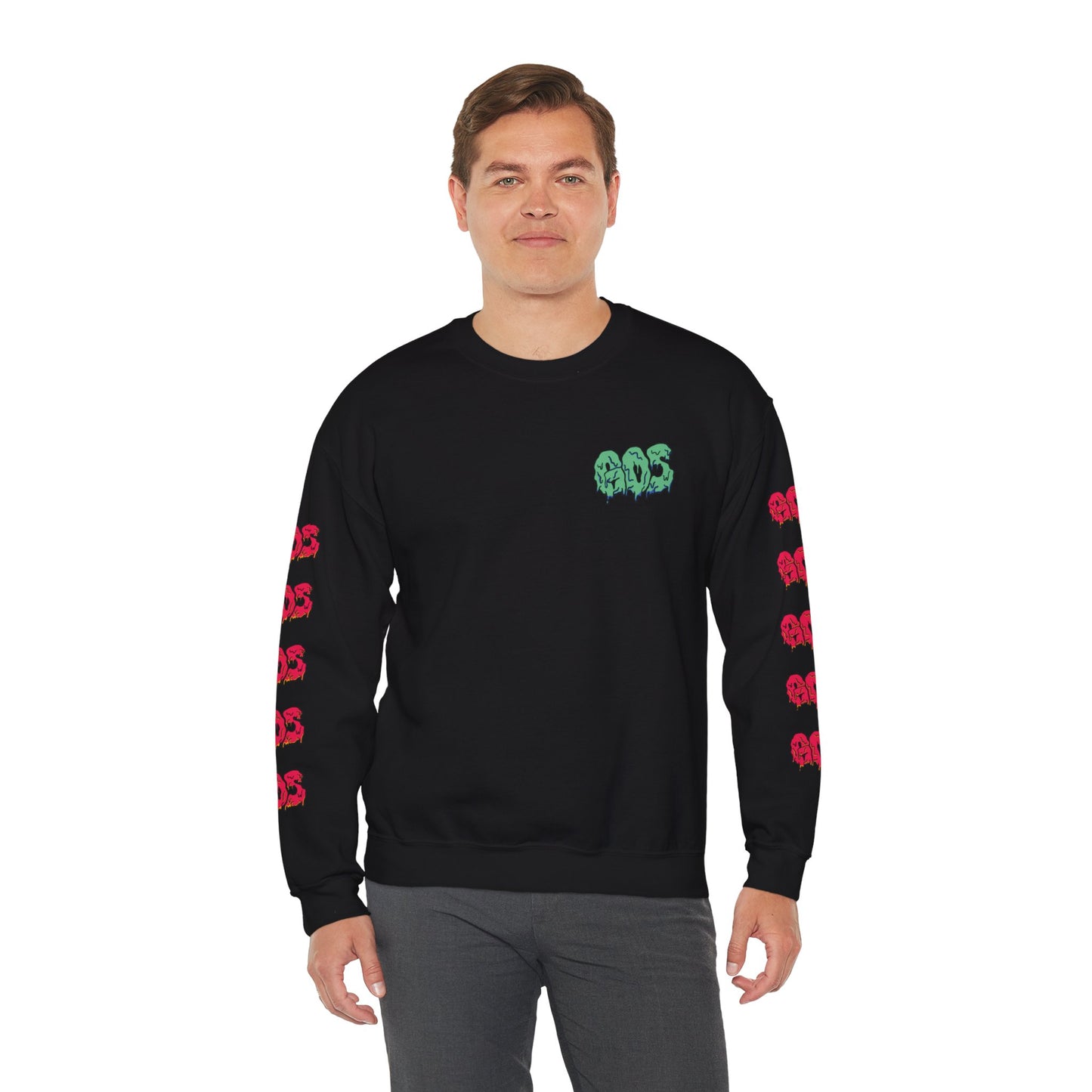 GOS SLIME aqua/red FULL SLEEVE unisex sweatshirt