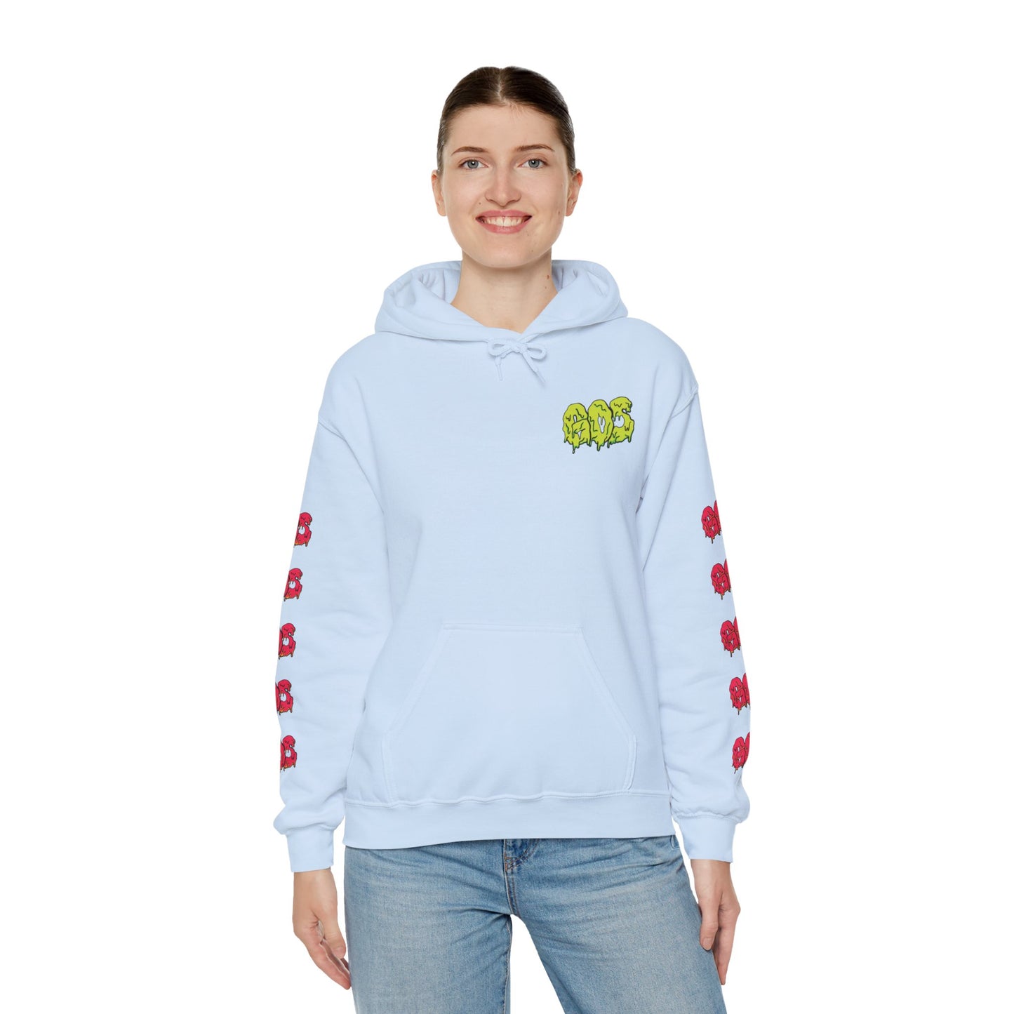 GOS SLIME yellow/red FULL SLEEVE Unisex Hooded Sweatshirt