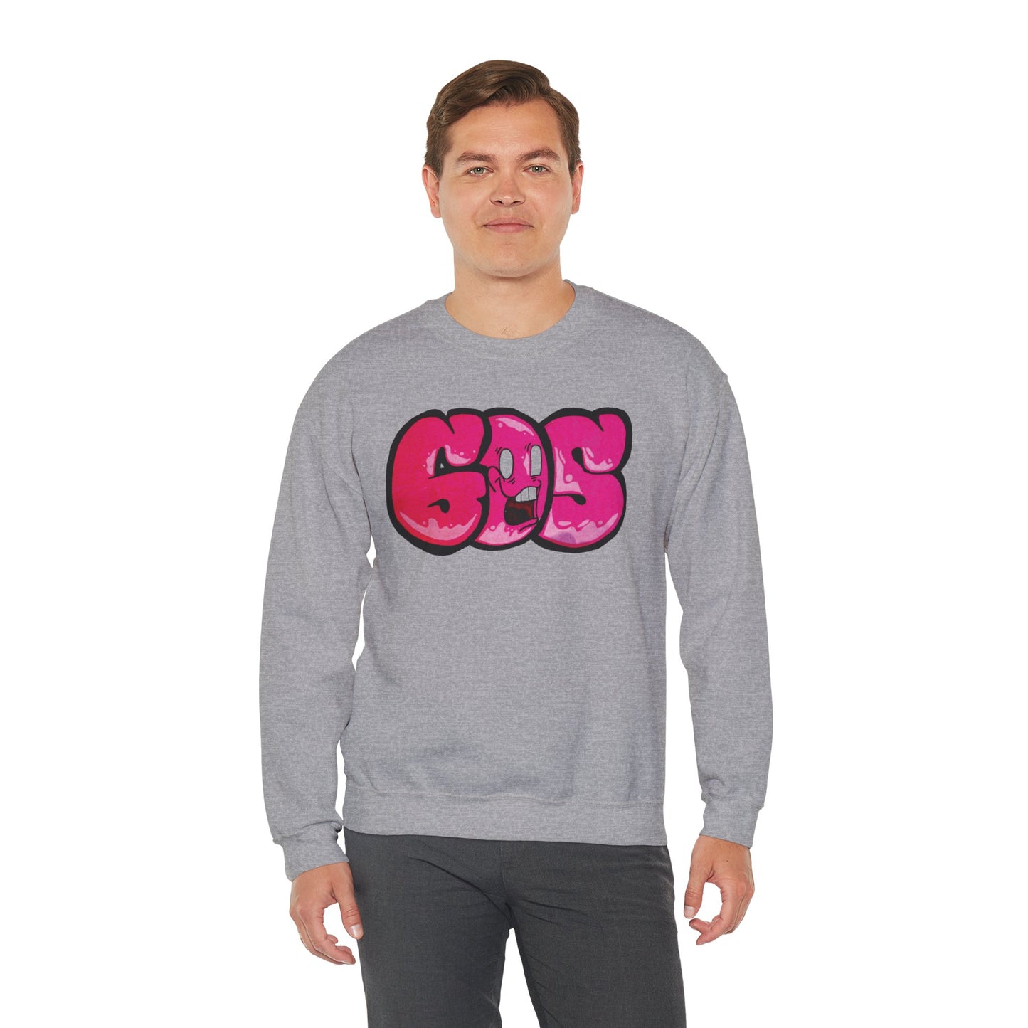 GOS SMILE pink unisex sweatshirt