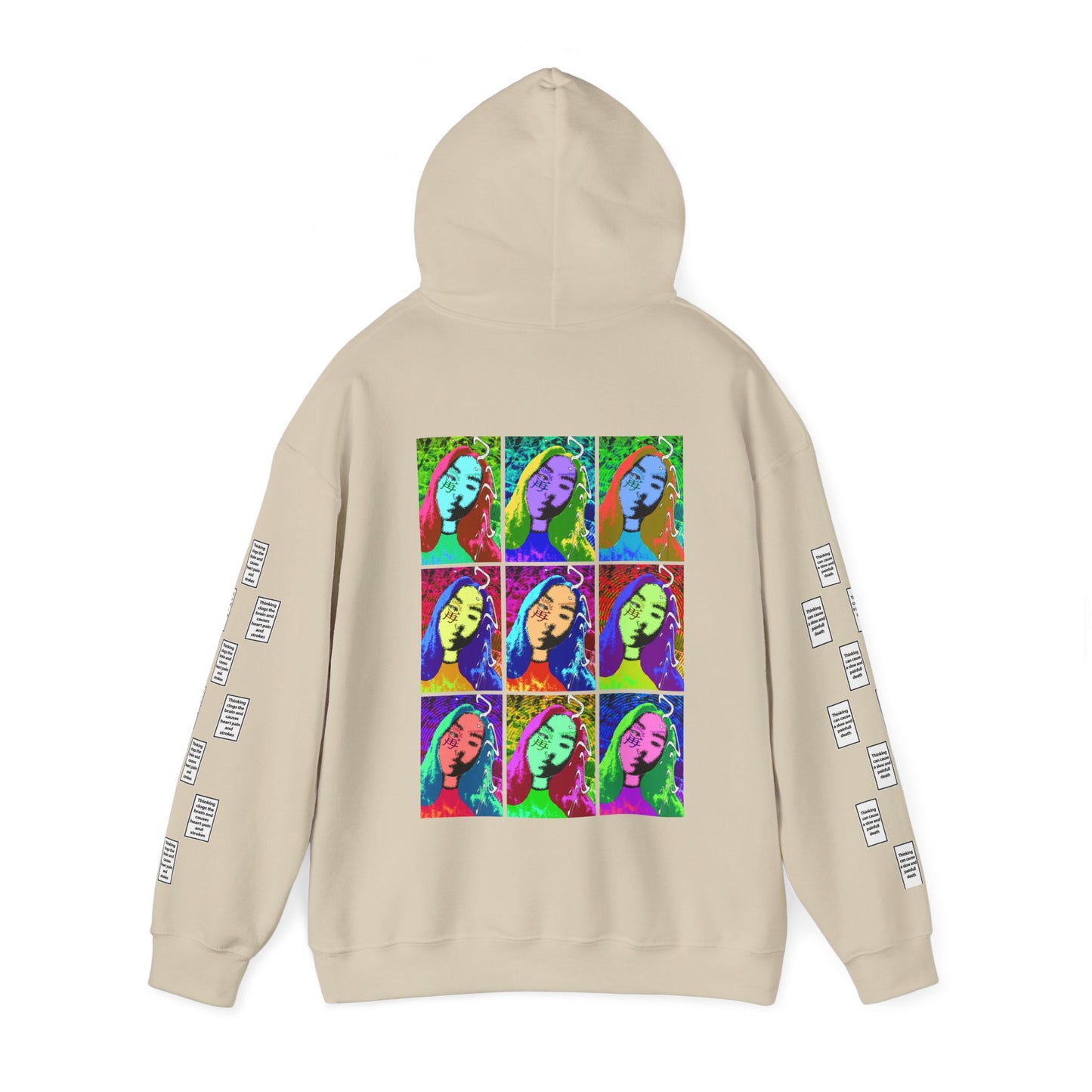 Laurien 9 grid arm print, Unisex Heavy Blend Hooded Sweatshirt