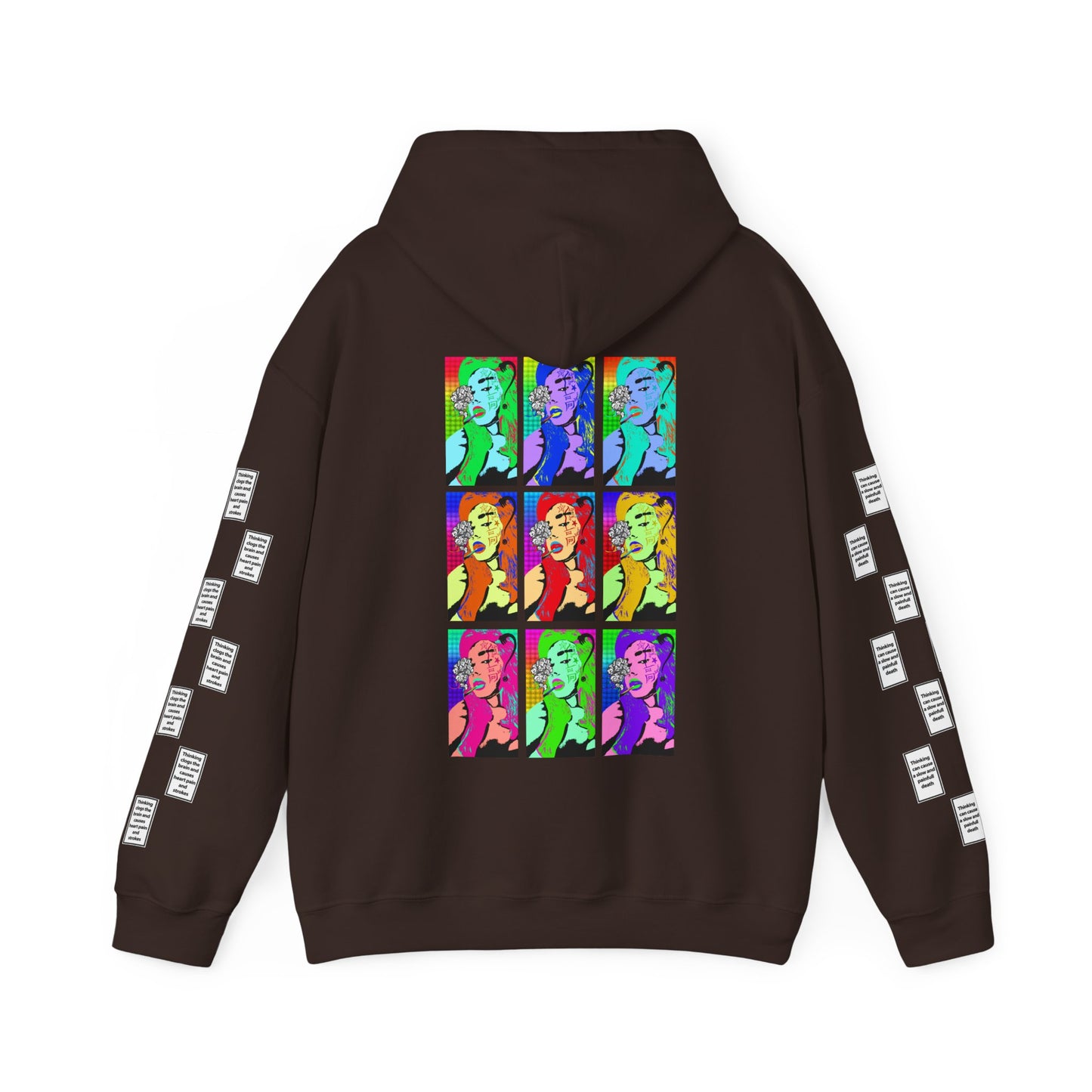 Emilia 9 grid arm print, Unisex Heavy Blend Hooded Sweatshirt