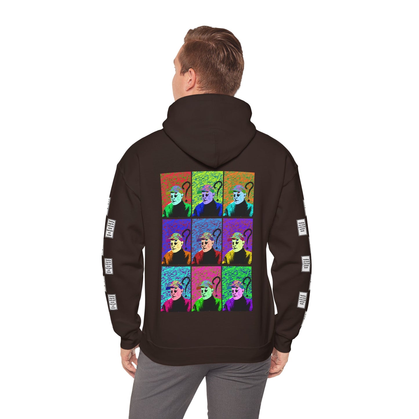 Jones 9 grid arm print, Unisex Heavy Blend Hooded Sweatshirt